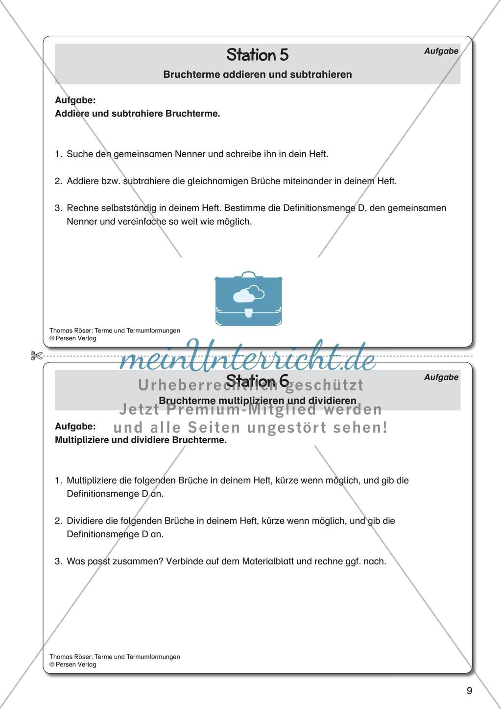 Terme und Termumformungen Preview 11