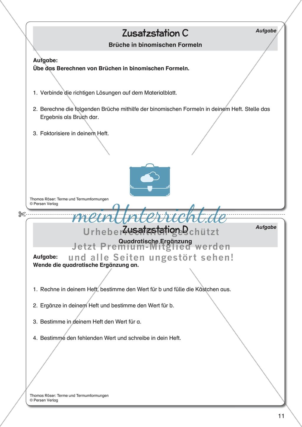 Terme und Termumformungen Preview 13