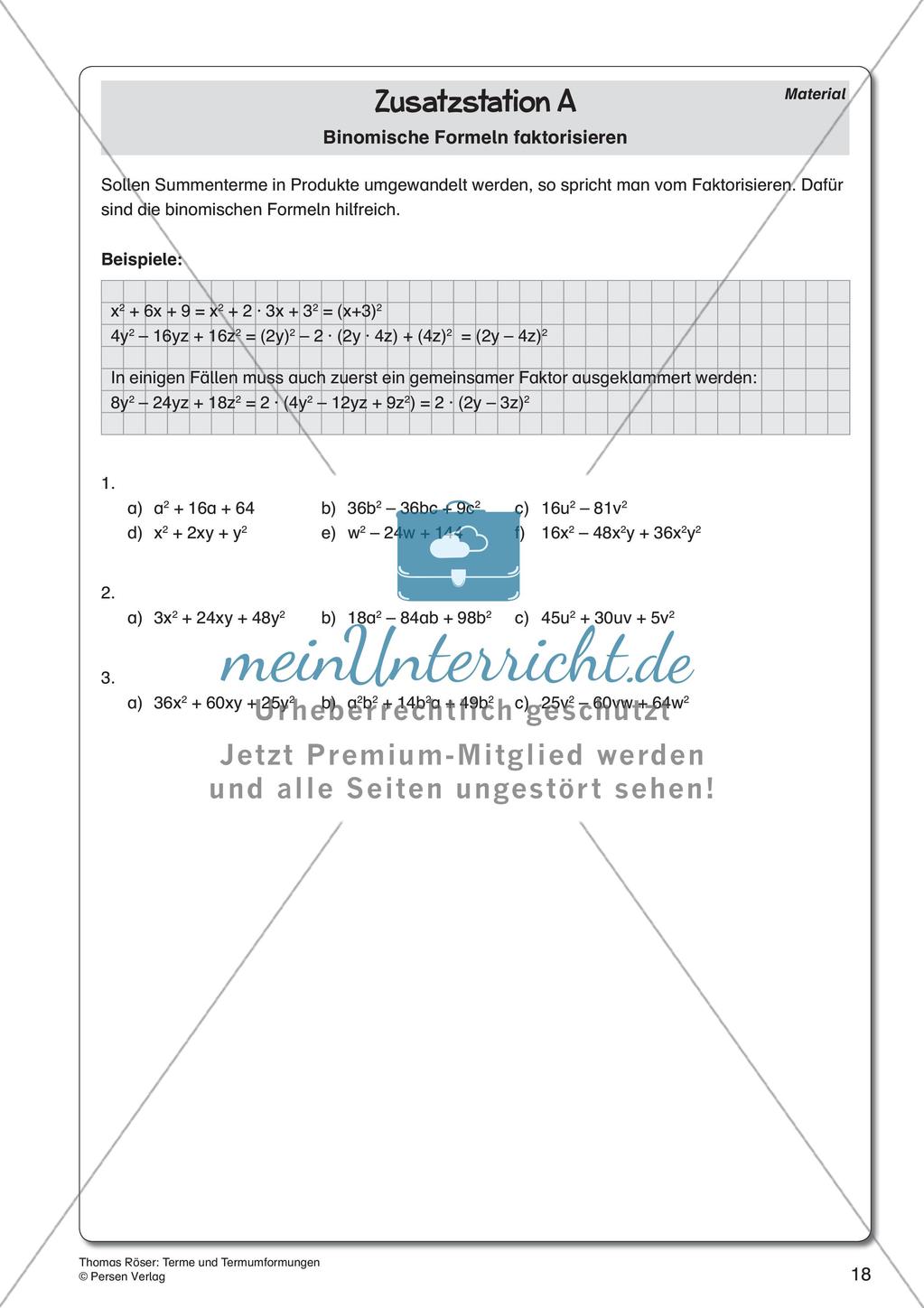 Terme und Termumformungen Preview 20