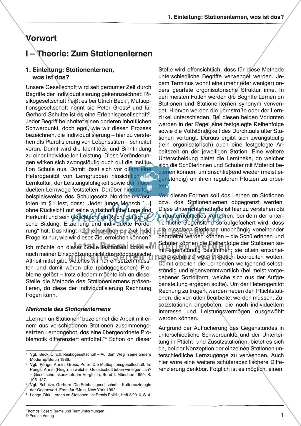 Terme und Termumformungen Preview 3