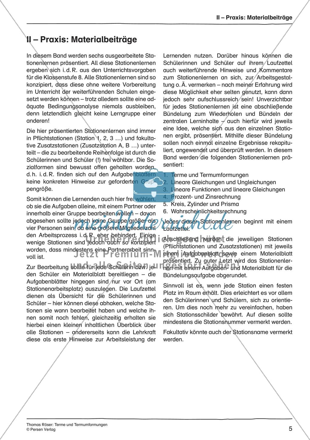 Terme und Termumformungen Preview 7