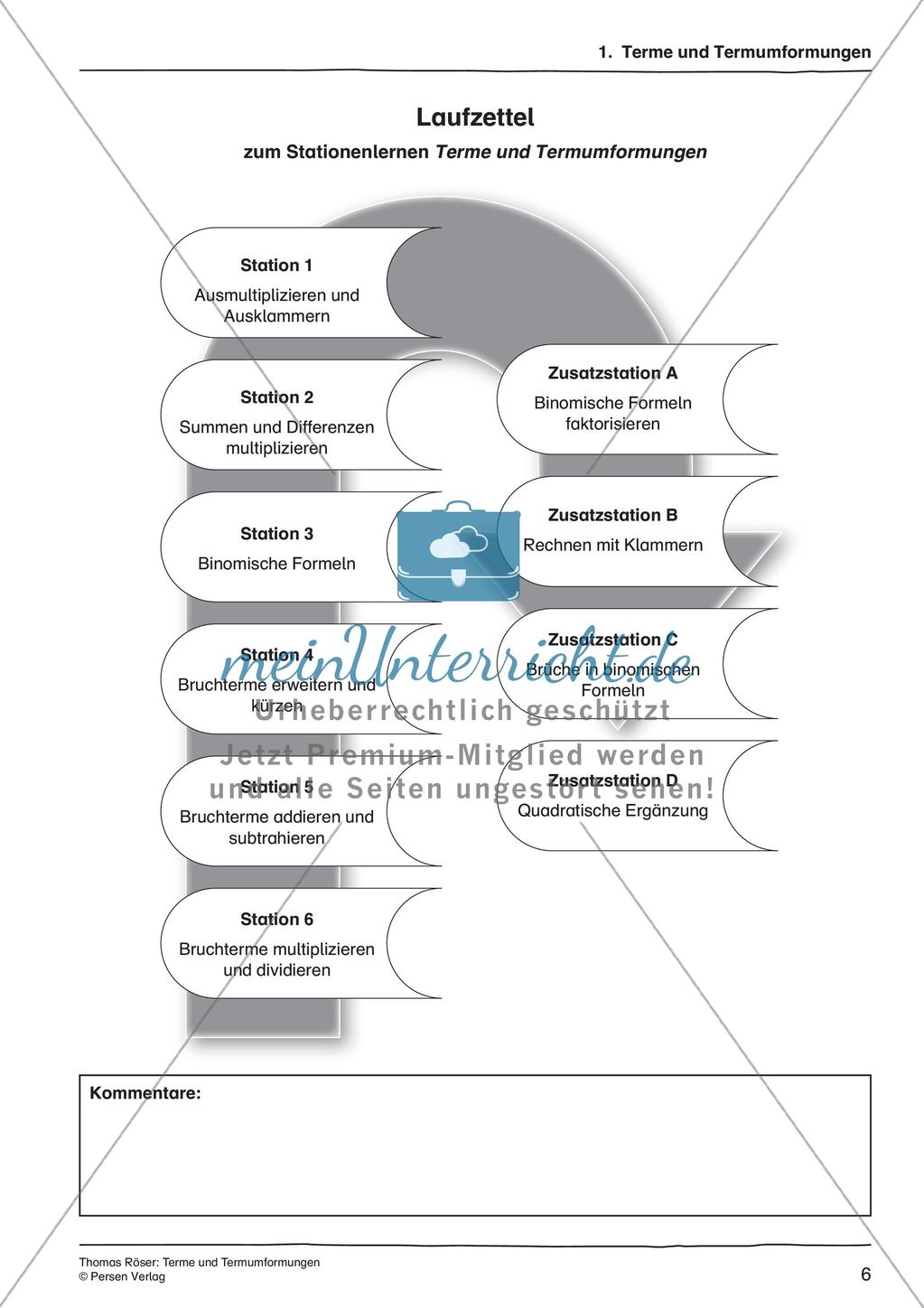Terme und Termumformungen Preview 8