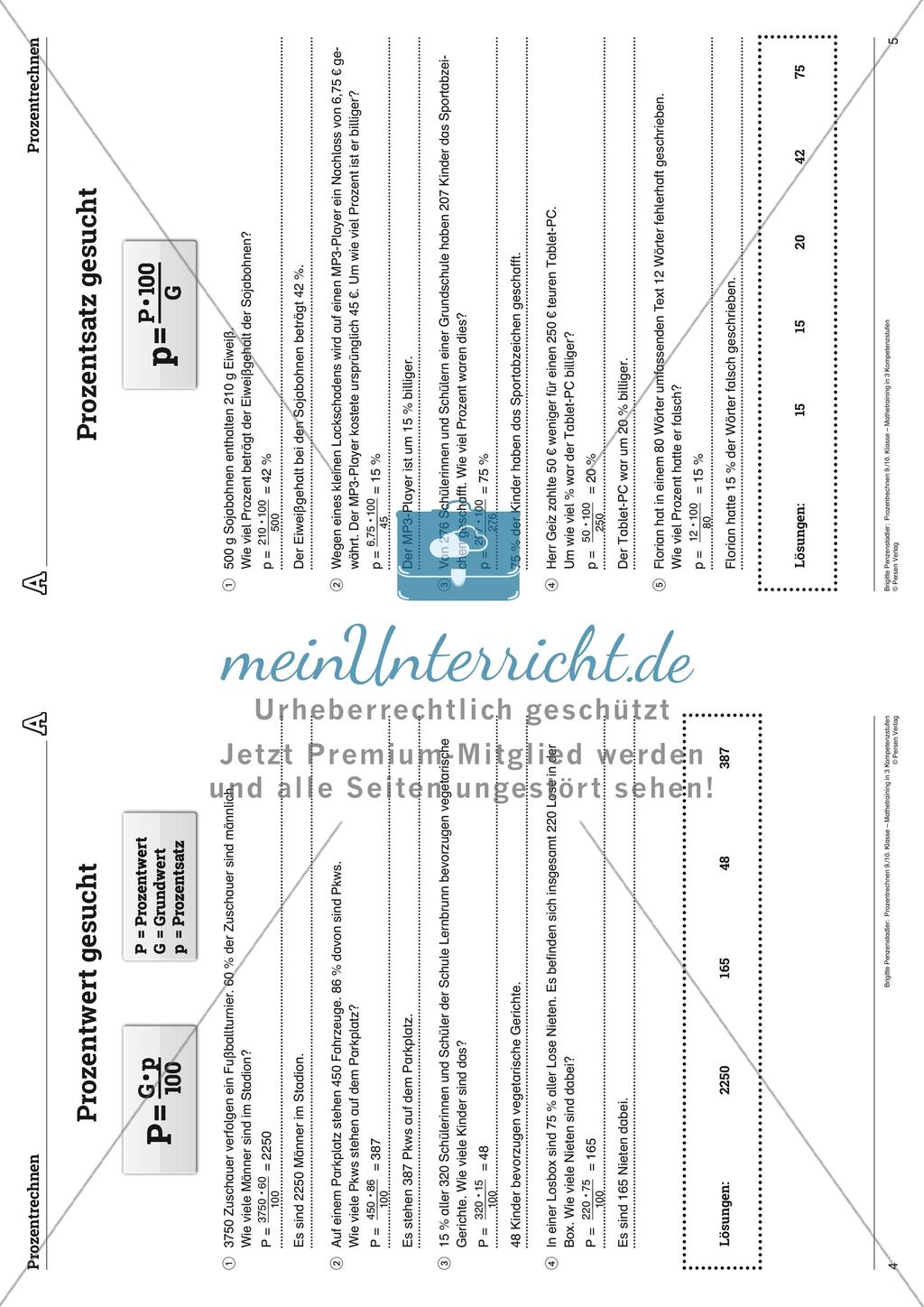 Prozentrechnen Preview 19