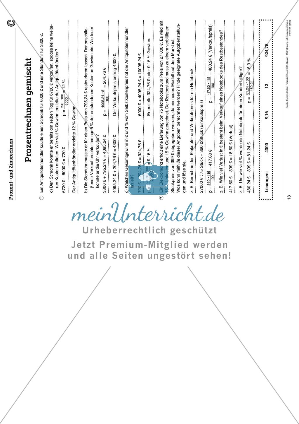 Prozentrechnen Preview 26