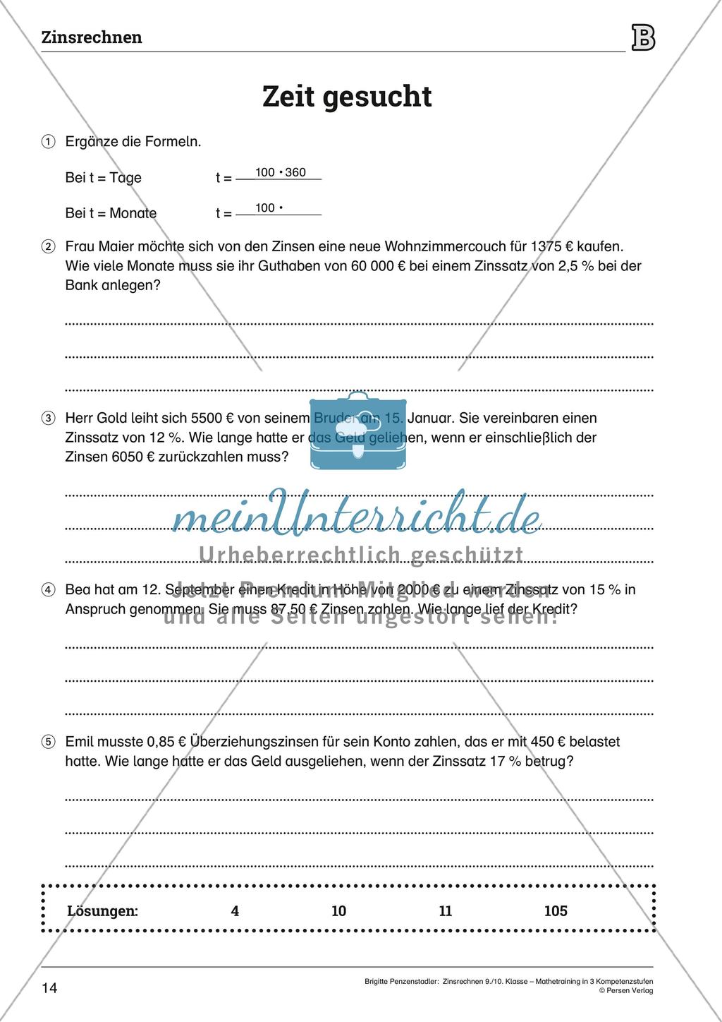 Zinsrechnen Preview 14
