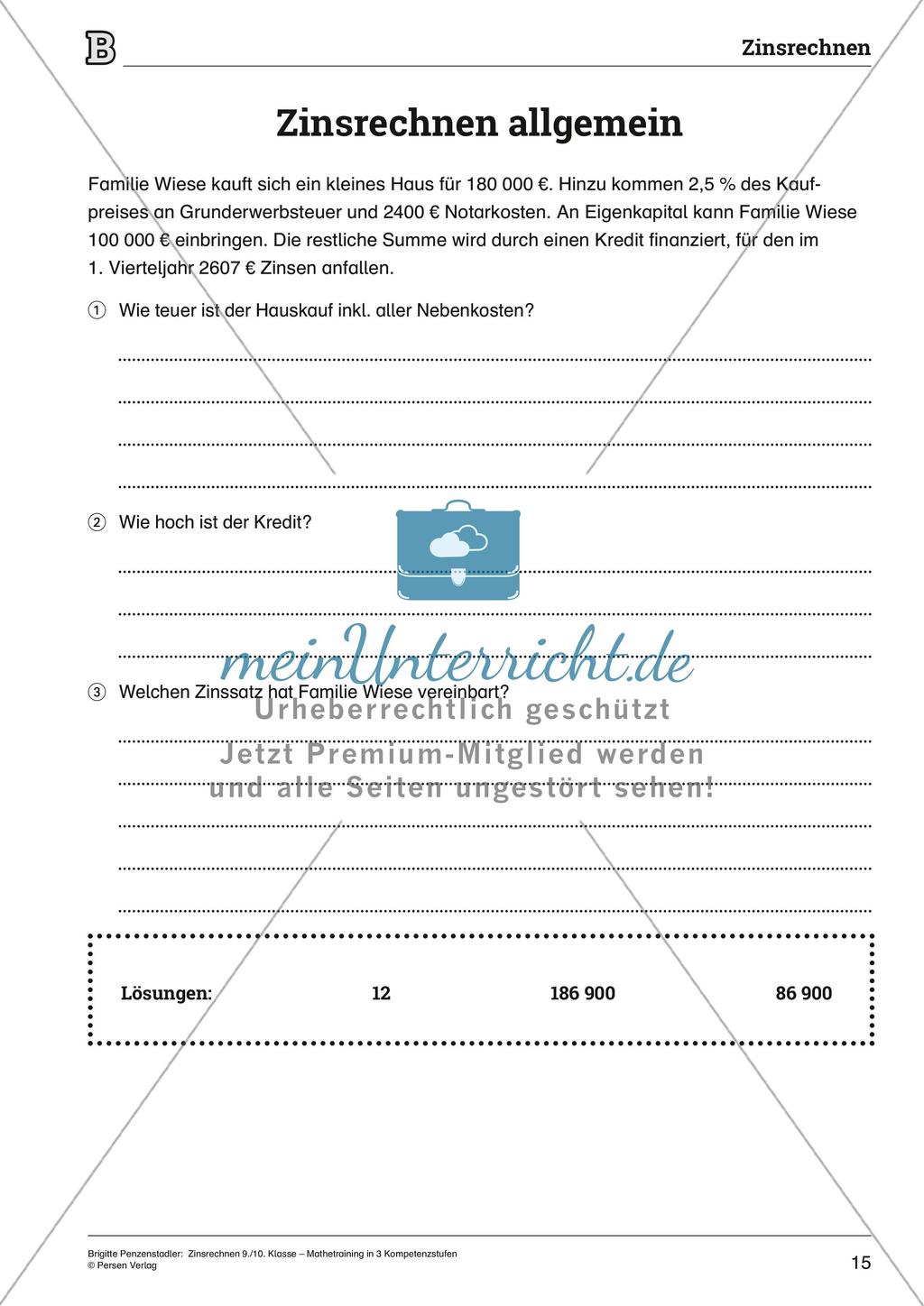 Zinsrechnen Preview 15