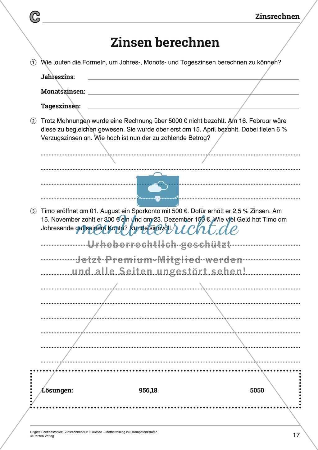 Zinsrechnen Preview 17