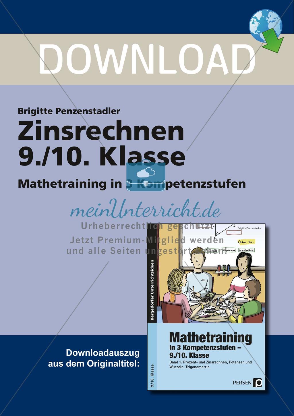 Zinsrechnen Preview 1