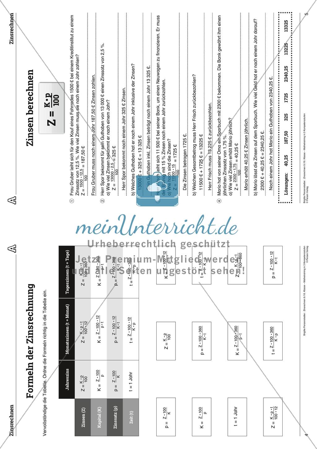 Zinsrechnen Preview 22