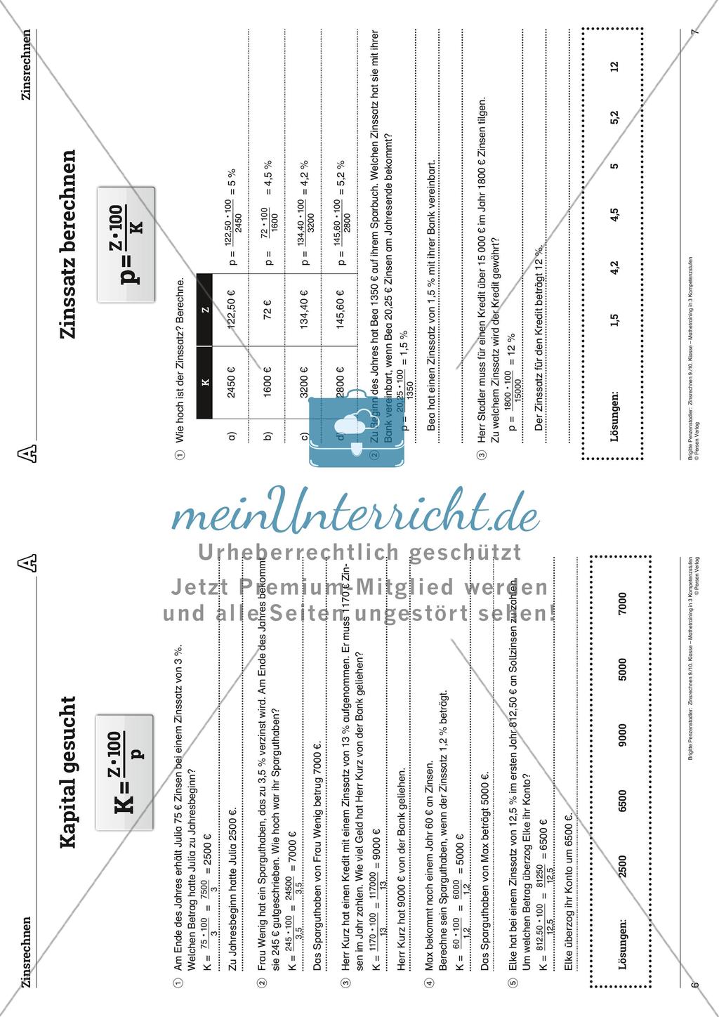 Zinsrechnen Preview 23