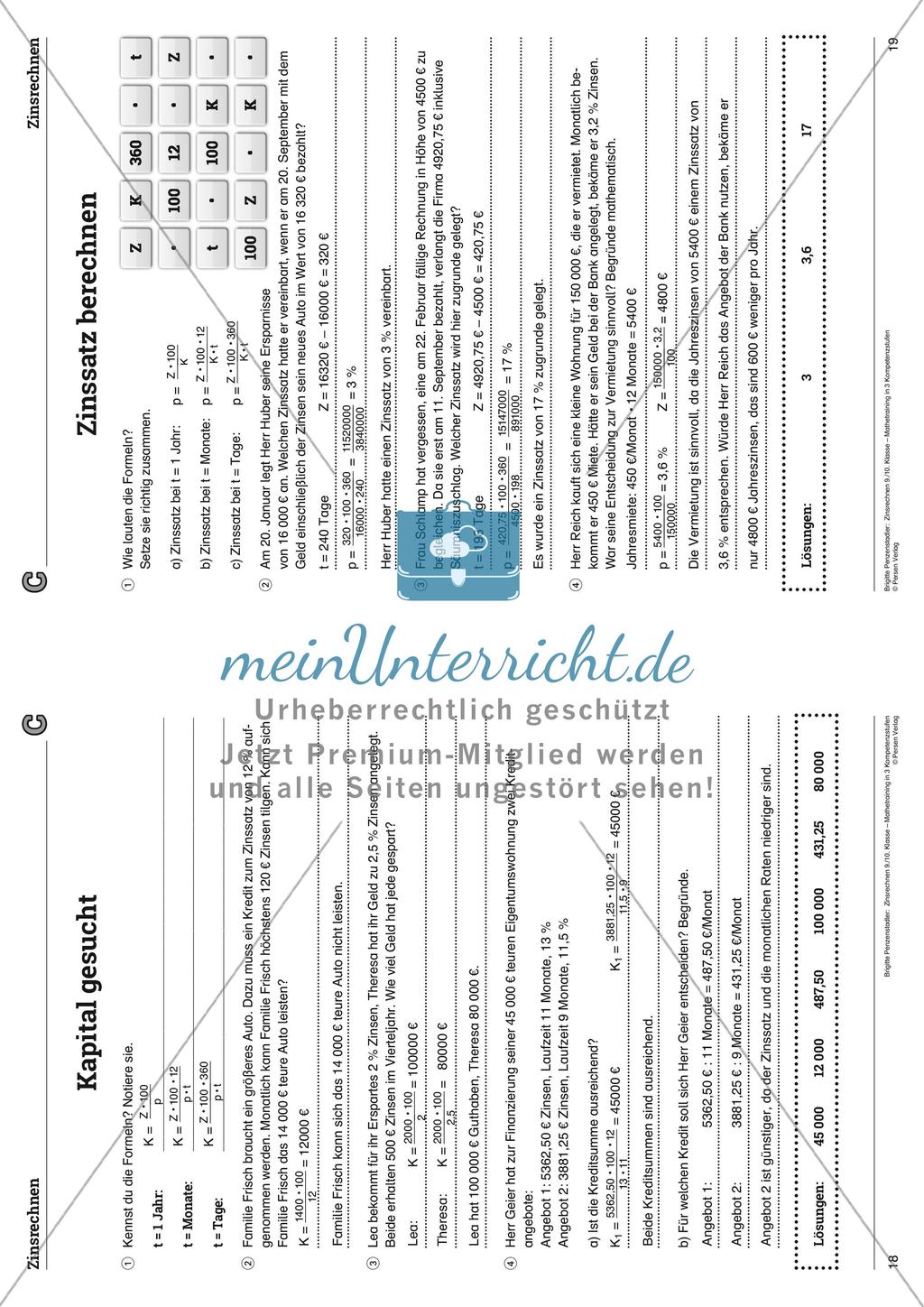 Zinsrechnen Preview 29