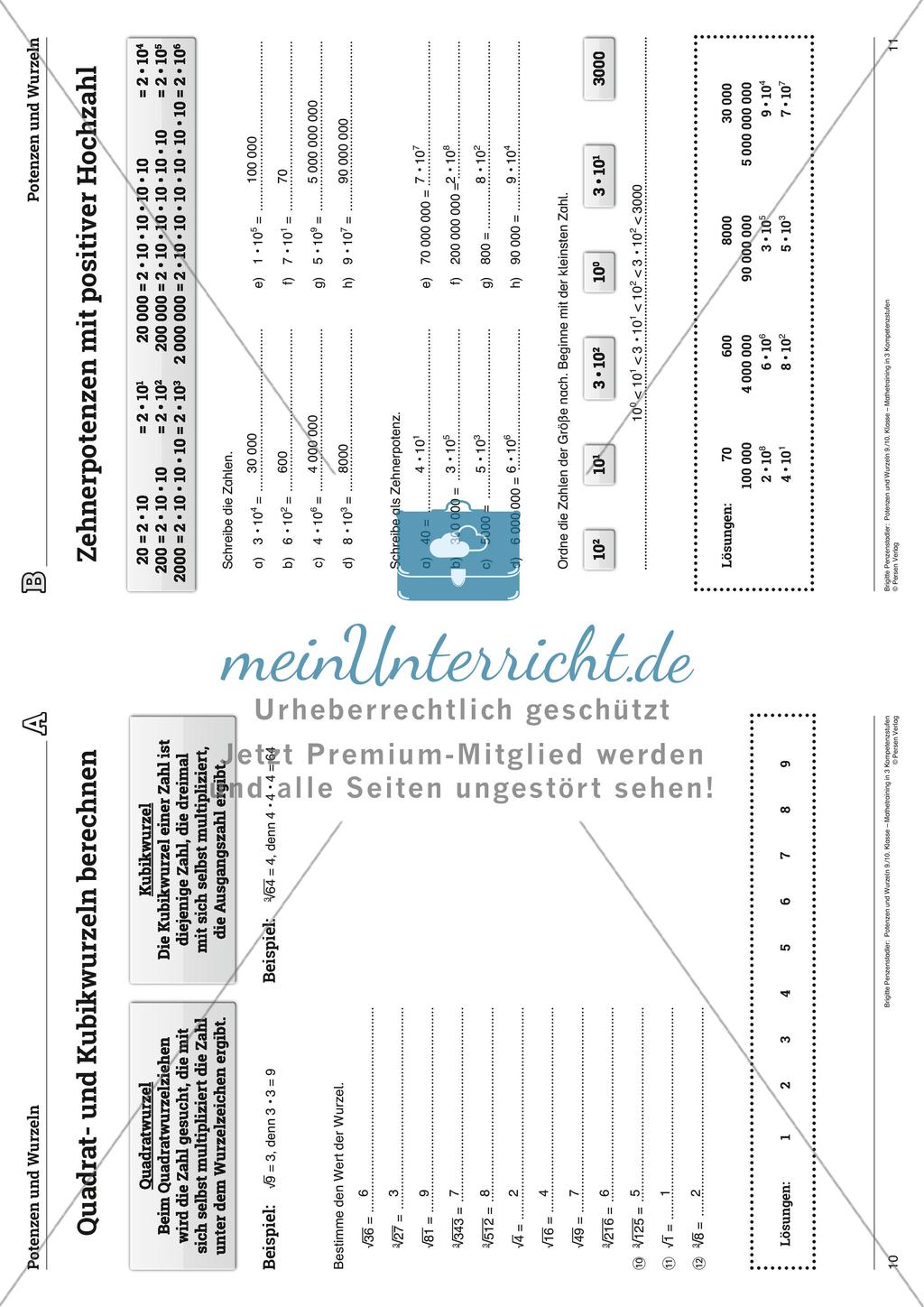 Potenzen und Wurzeln Preview 28