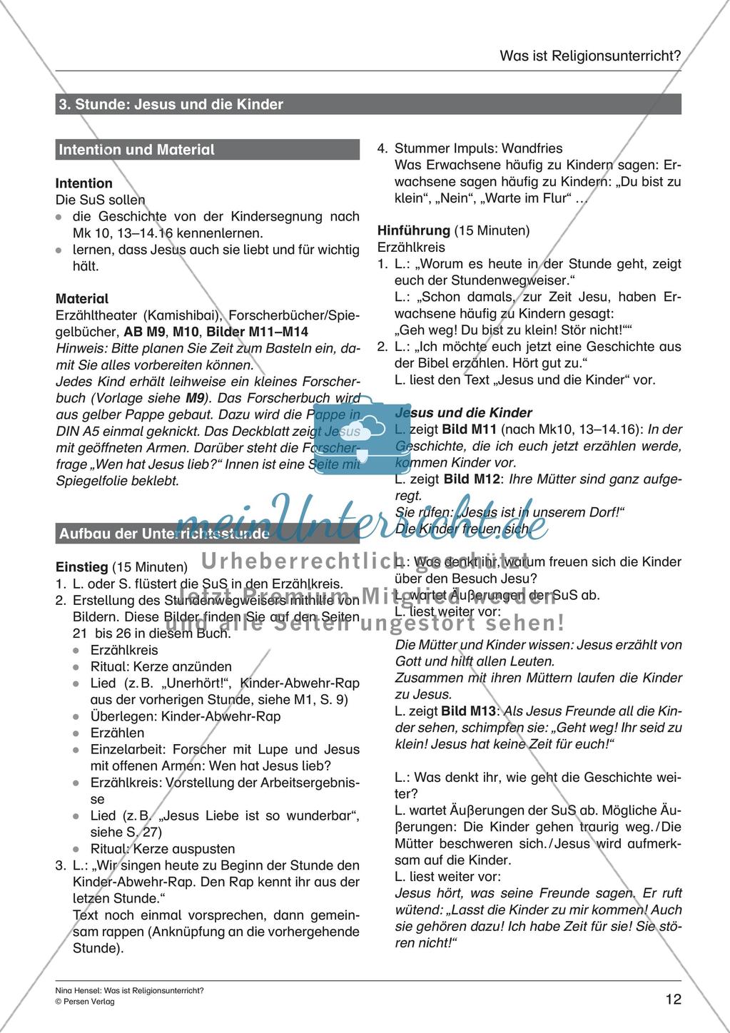 Kennenlernen des Faches Religion Preview 14