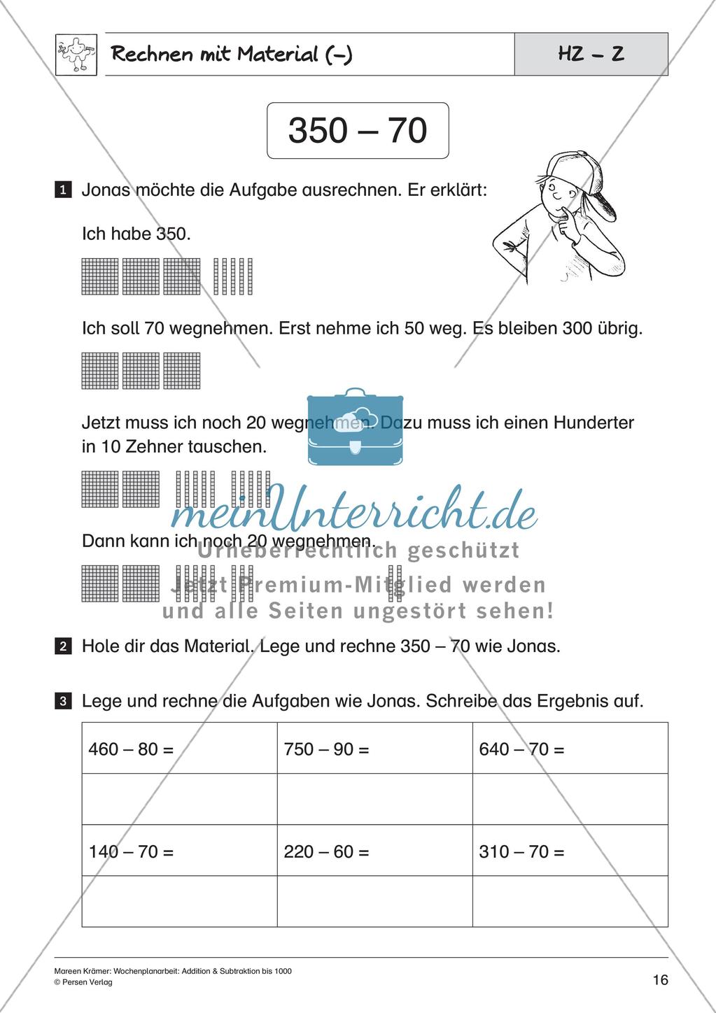 Addition und Subtraktion bis 1000 Preview 18