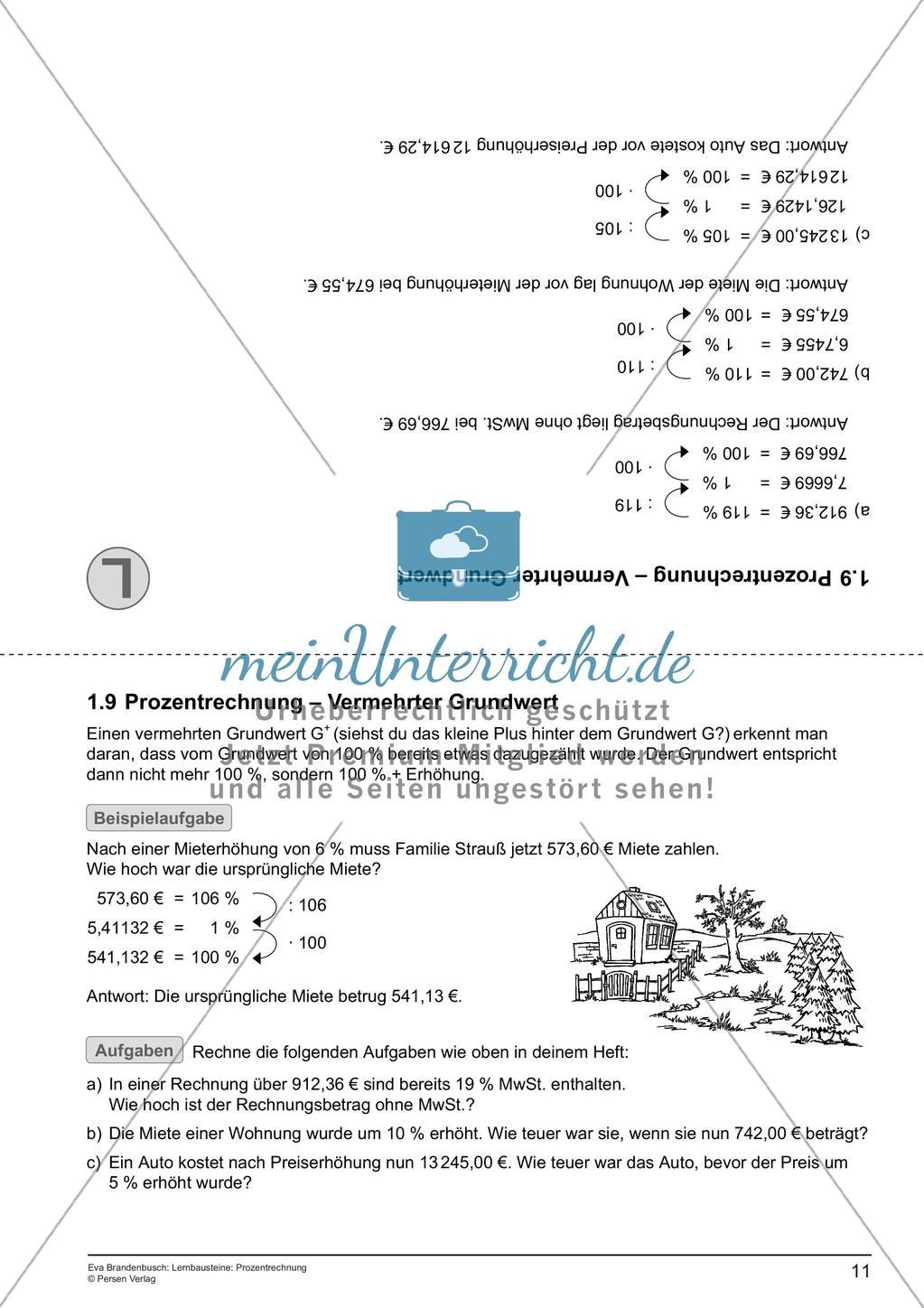 Lernbausteine: Prozentrechnung Preview 13