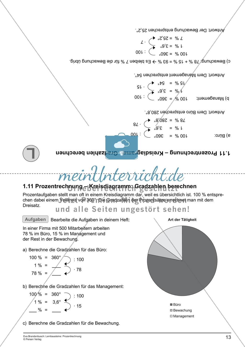 Lernbausteine: Prozentrechnung Preview 15