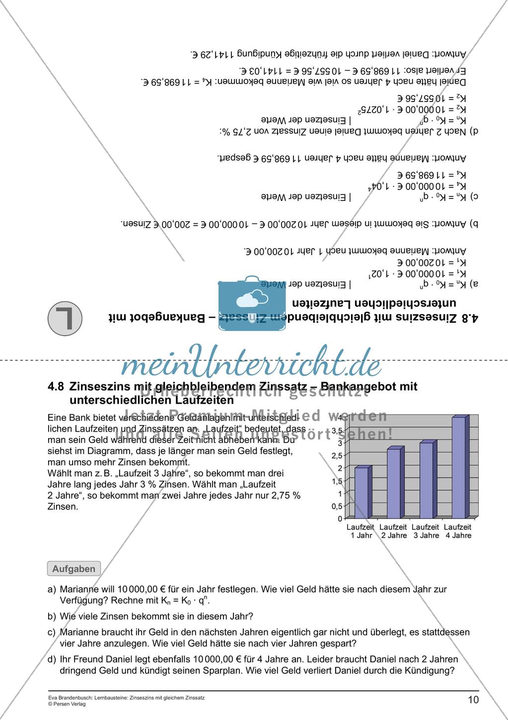 Lernbausteine: Zinszeszins mit gleichem Zinssatz Preview 12