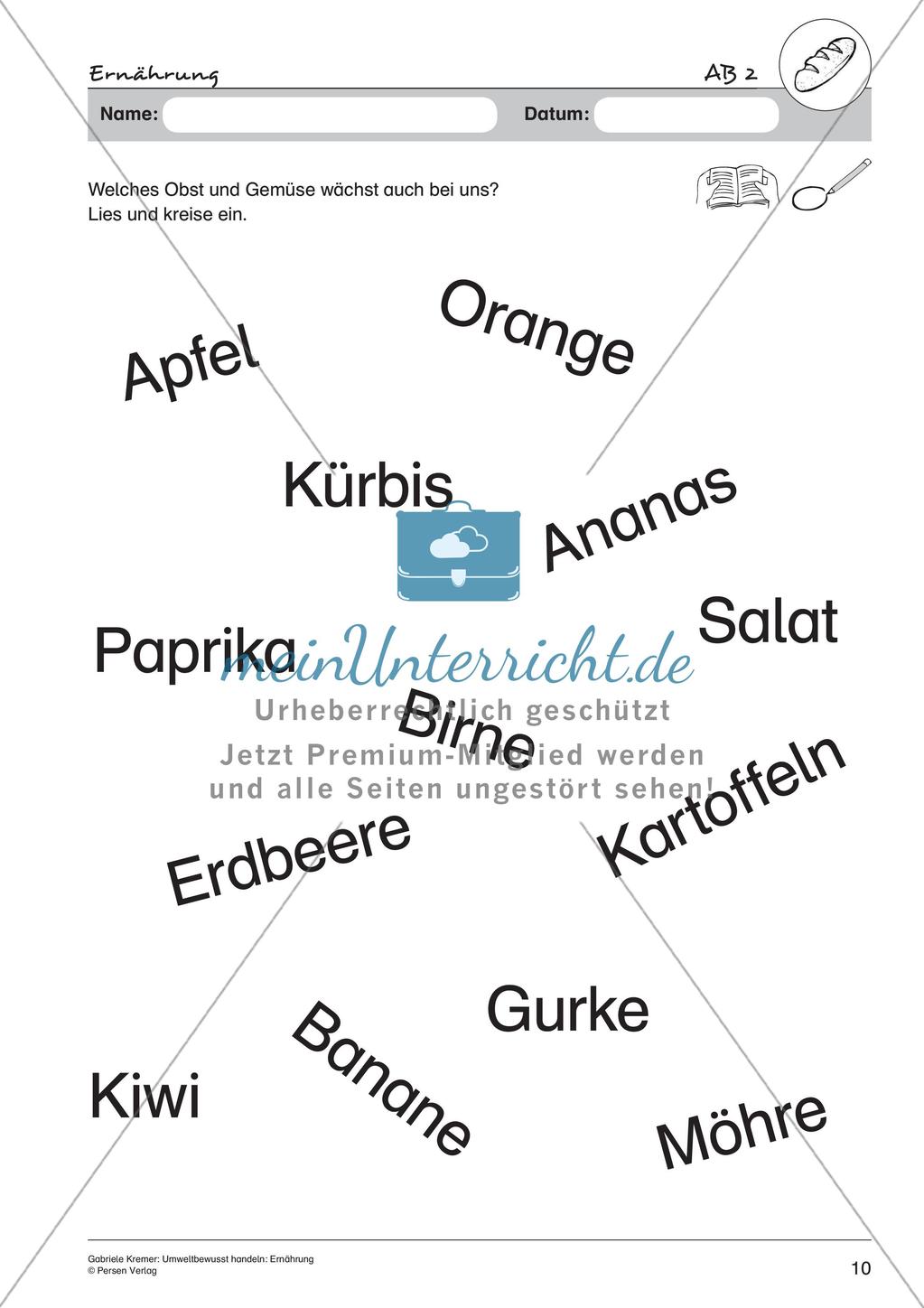 Umweltbewusstes Handeln: Ernährung Preview 12
