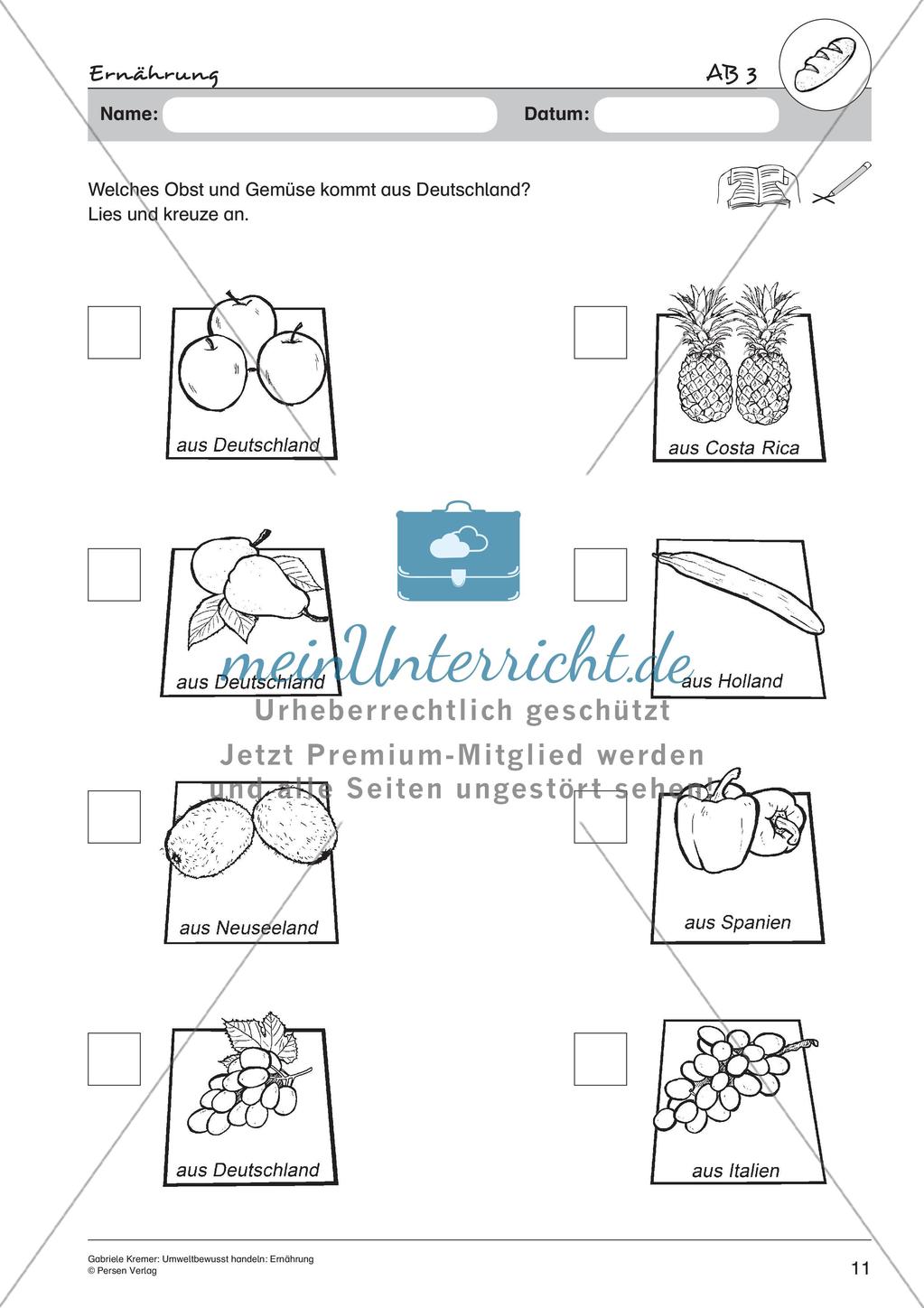Umweltbewusstes Handeln: Ernährung Preview 13