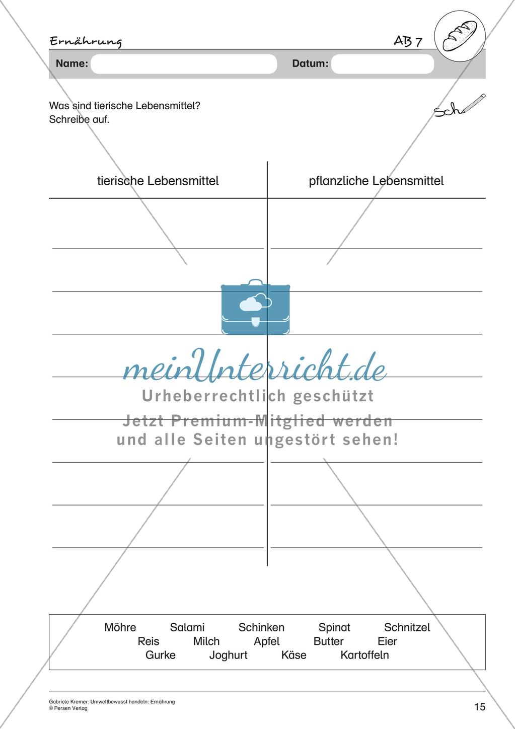 Umweltbewusstes Handeln: Ernährung Preview 17