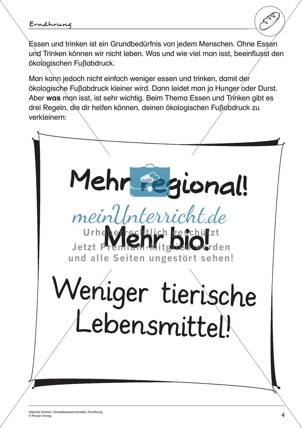 Umweltbewusstes Handeln: Ernährung Preview 6