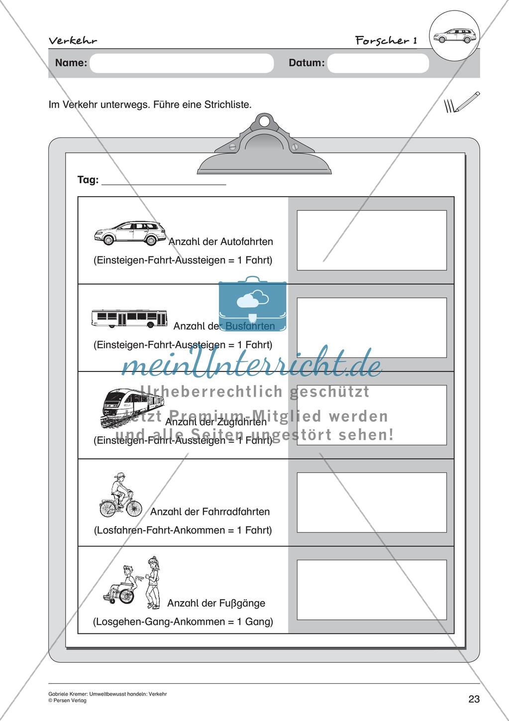 Umweltbewusstes Handeln: Straßenverkehr Preview 25