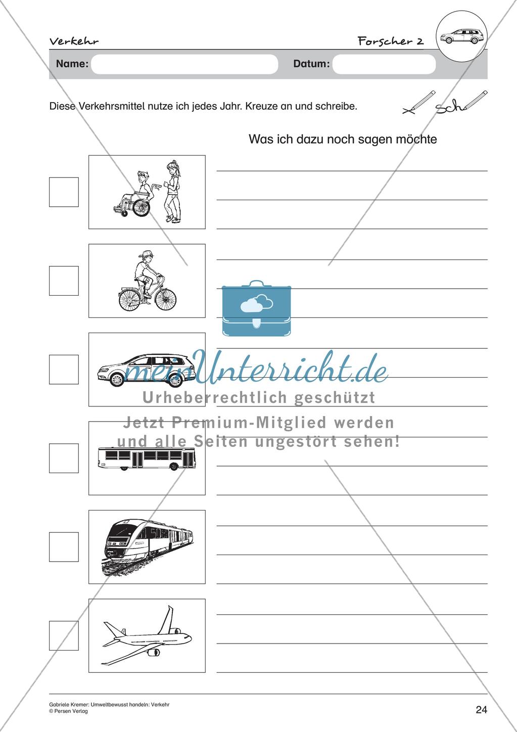 Umweltbewusstes Handeln: Straßenverkehr Preview 26