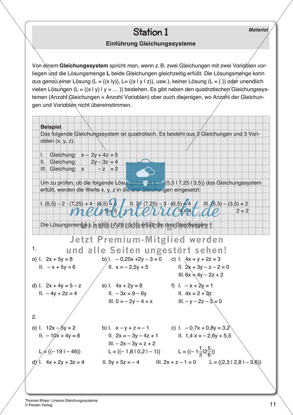 Lineare Gleichungssysteme Preview 13