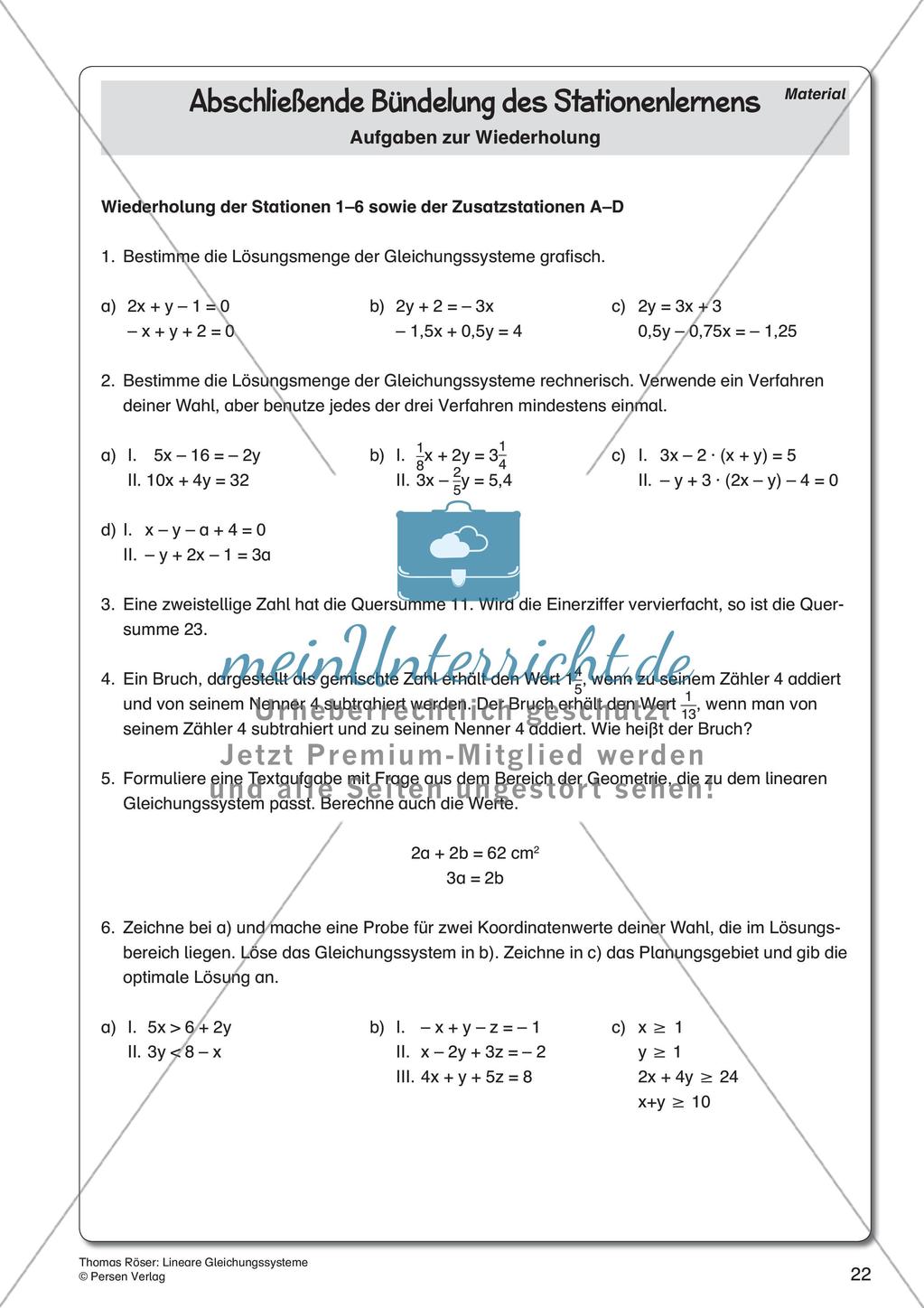 Lineare Gleichungssysteme Preview 24