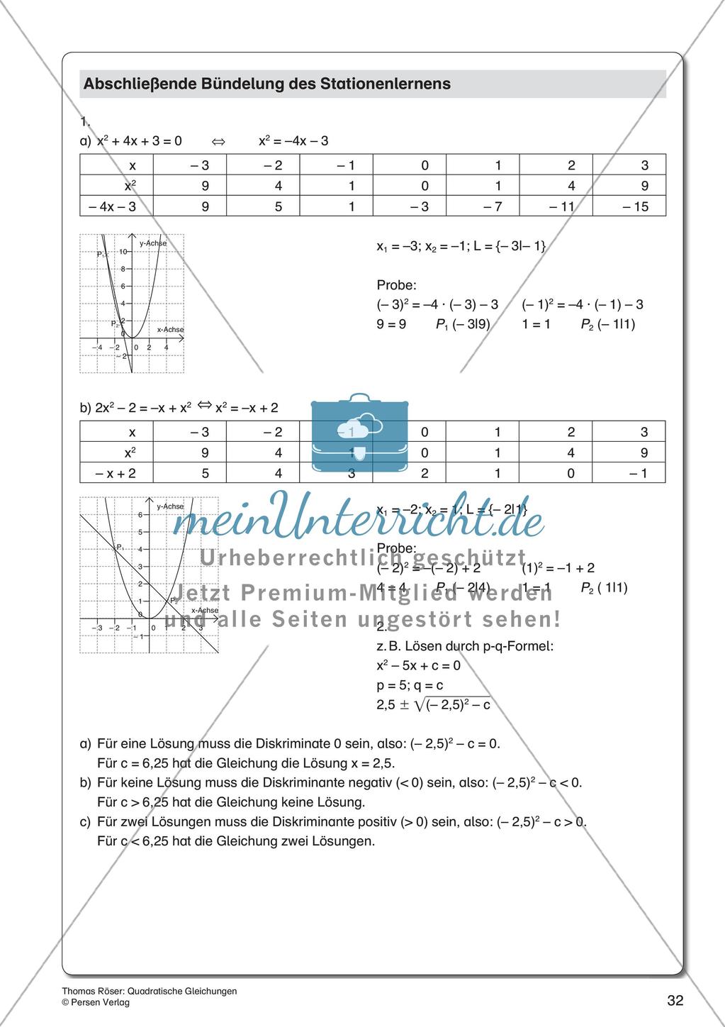 Quadratische Gleichungen Preview 34