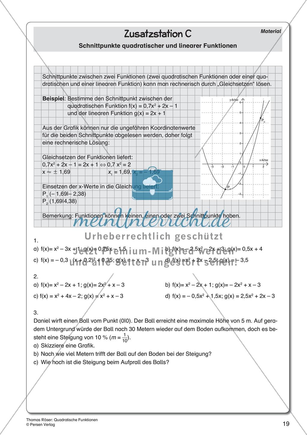 Quadratische Funktionen Preview 21