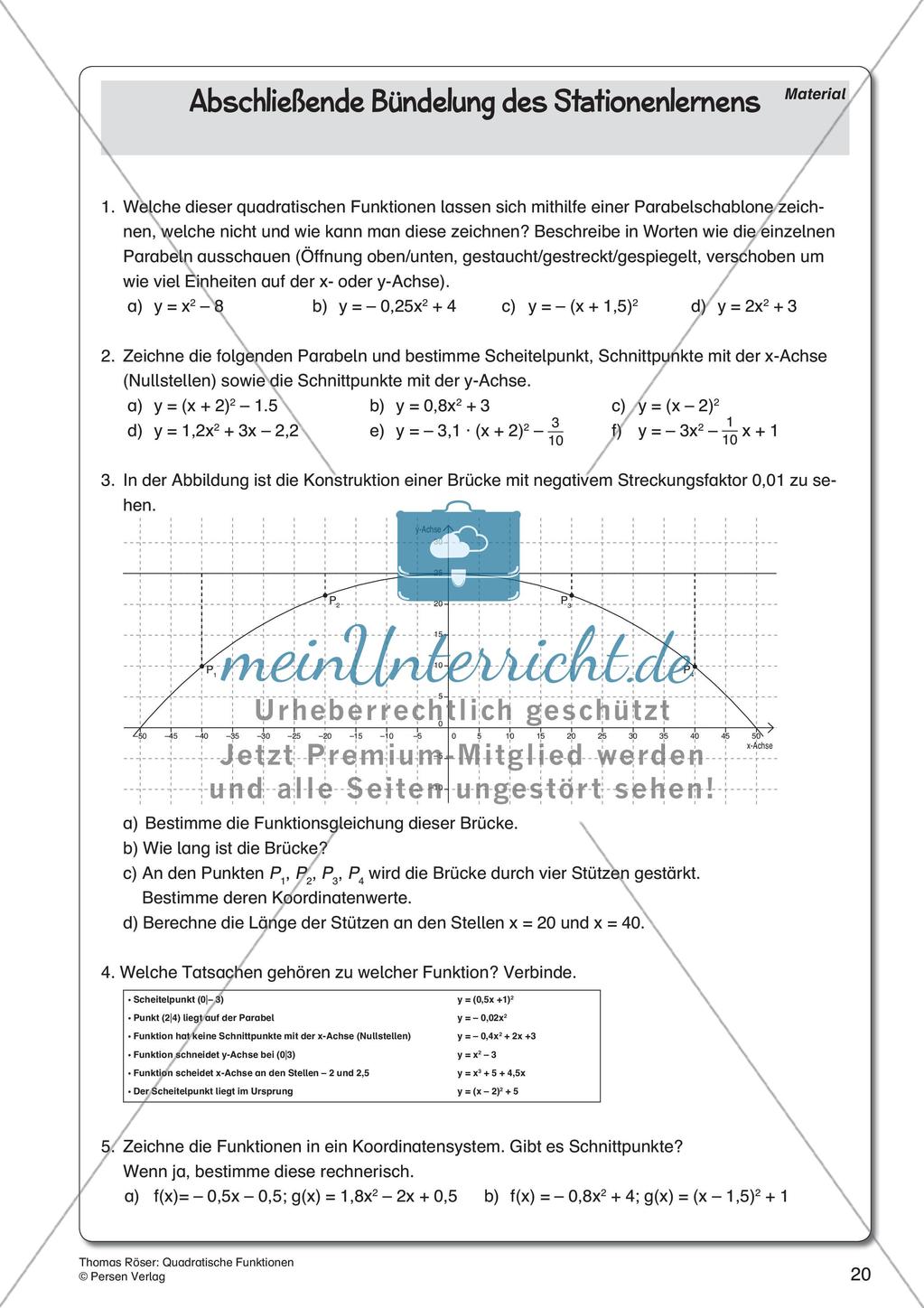 Quadratische Funktionen Preview 22