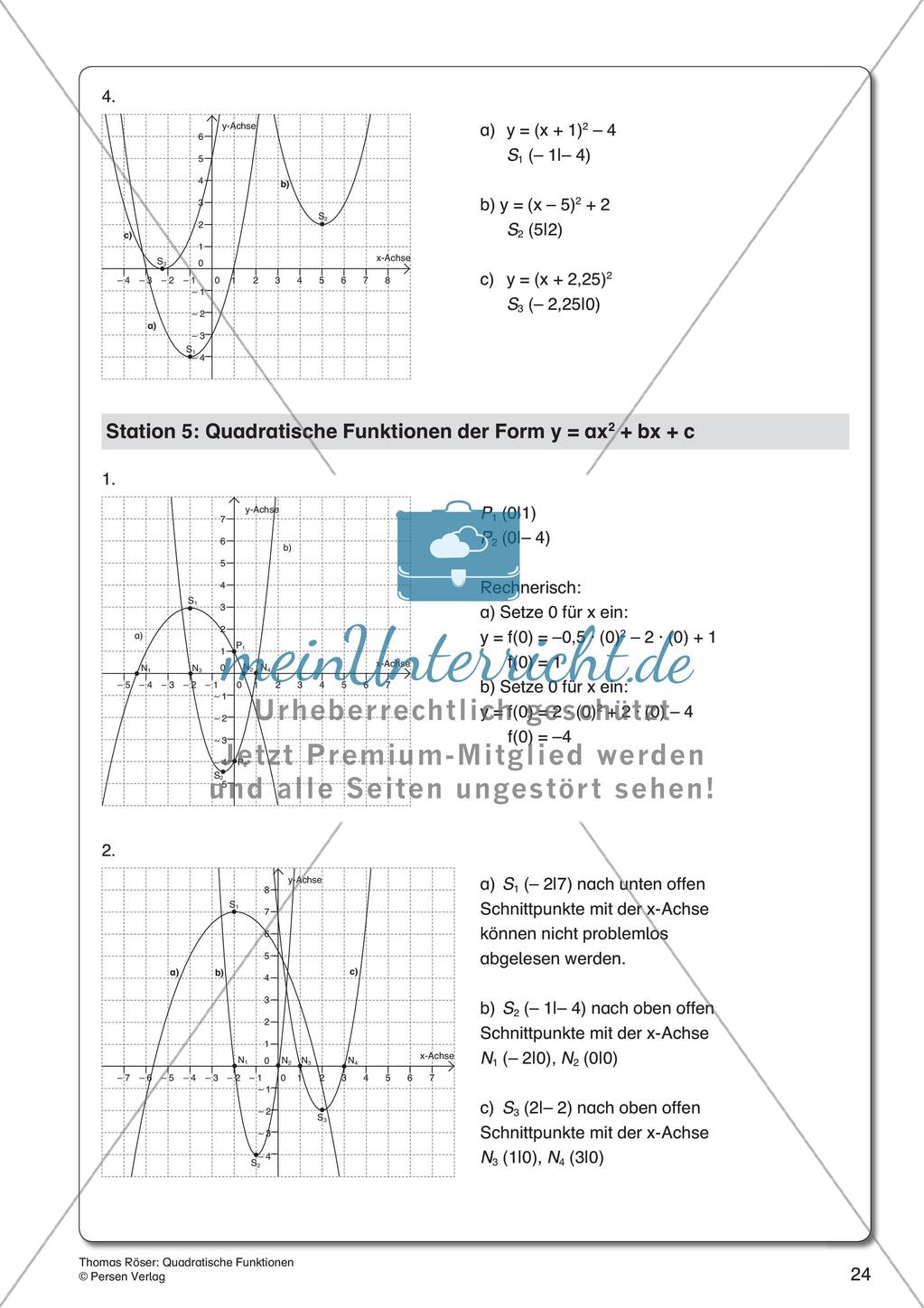 Quadratische Funktionen Preview 26