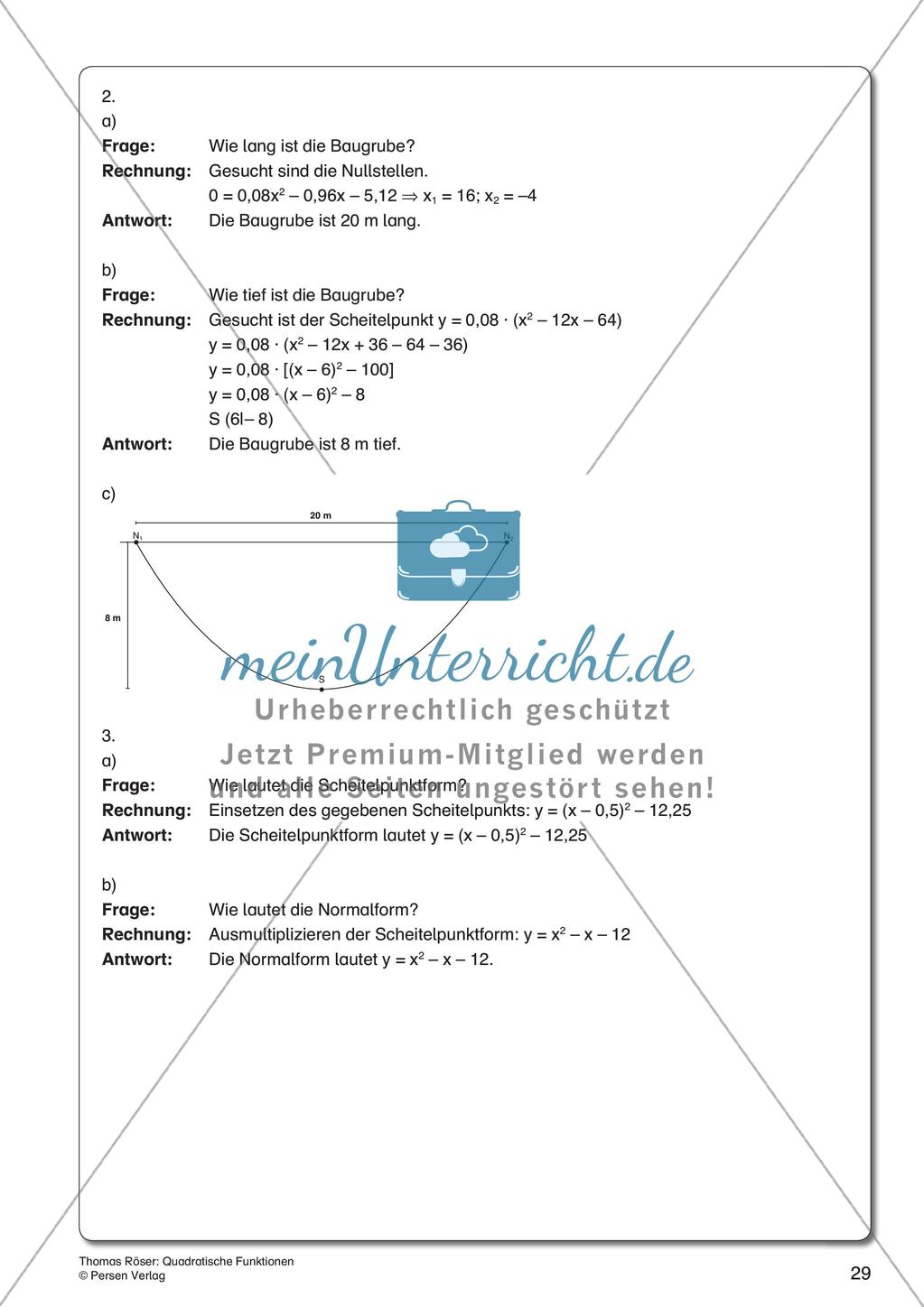 Quadratische Funktionen Preview 31