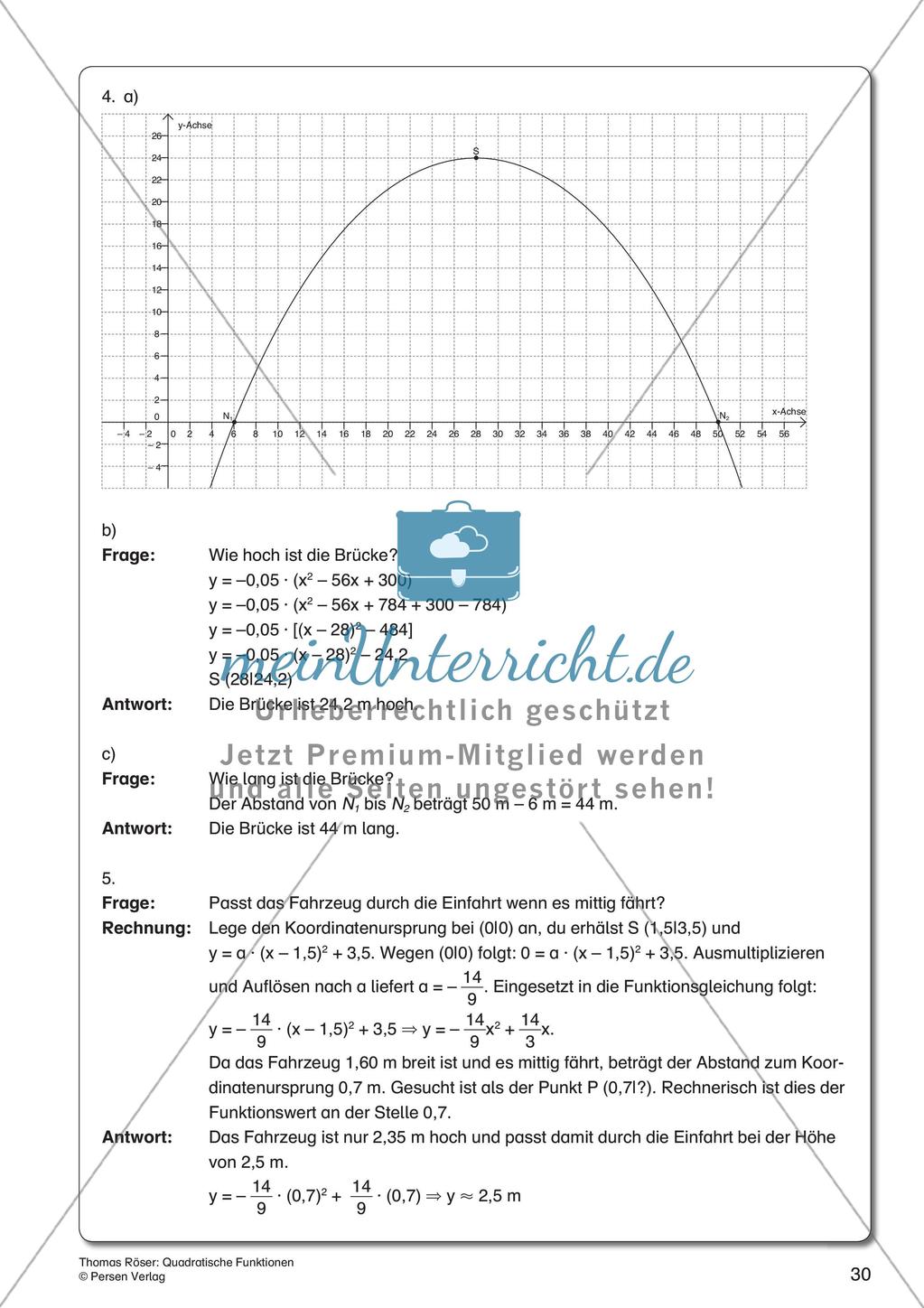 Quadratische Funktionen Preview 32
