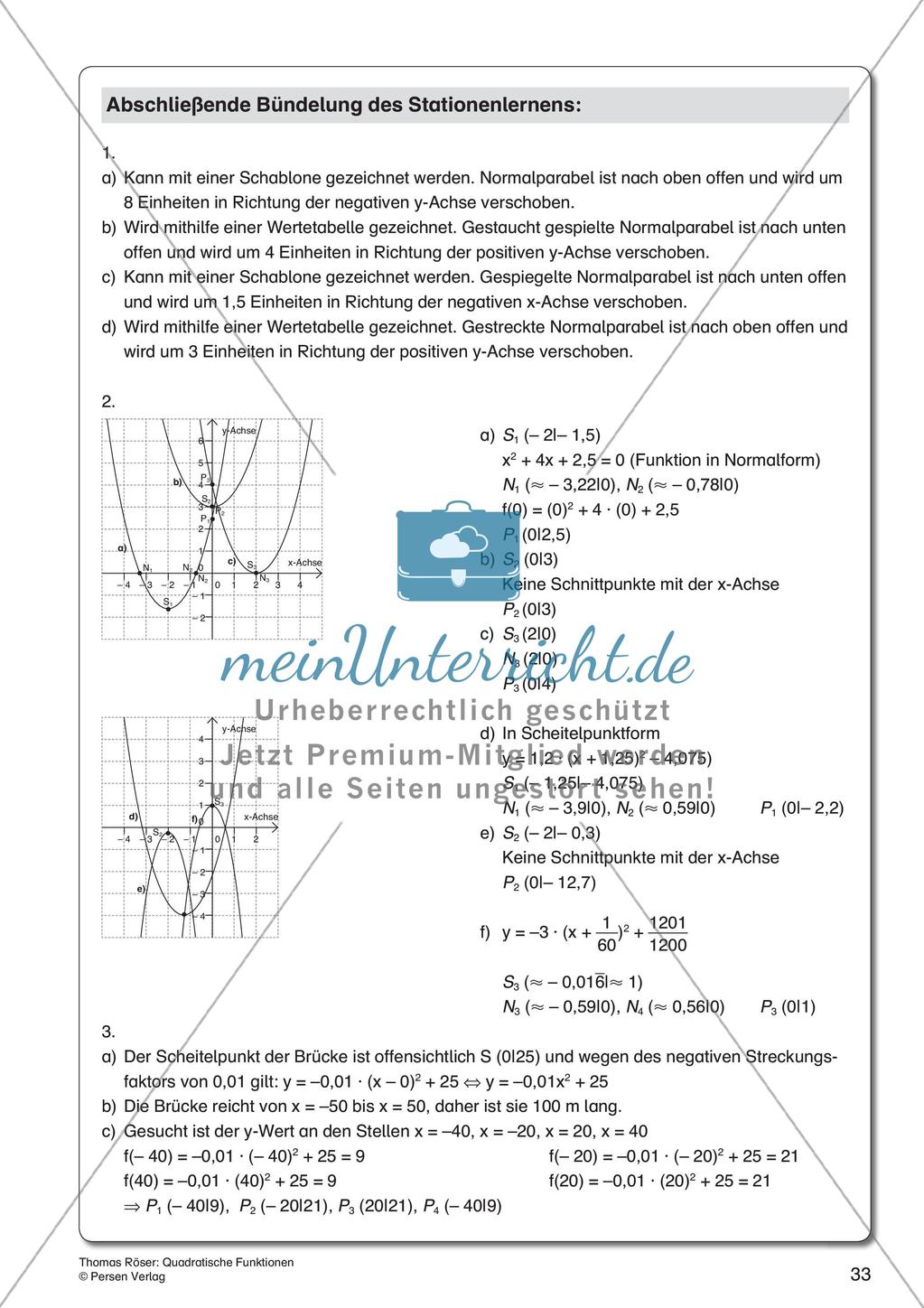 Quadratische Funktionen Preview 35
