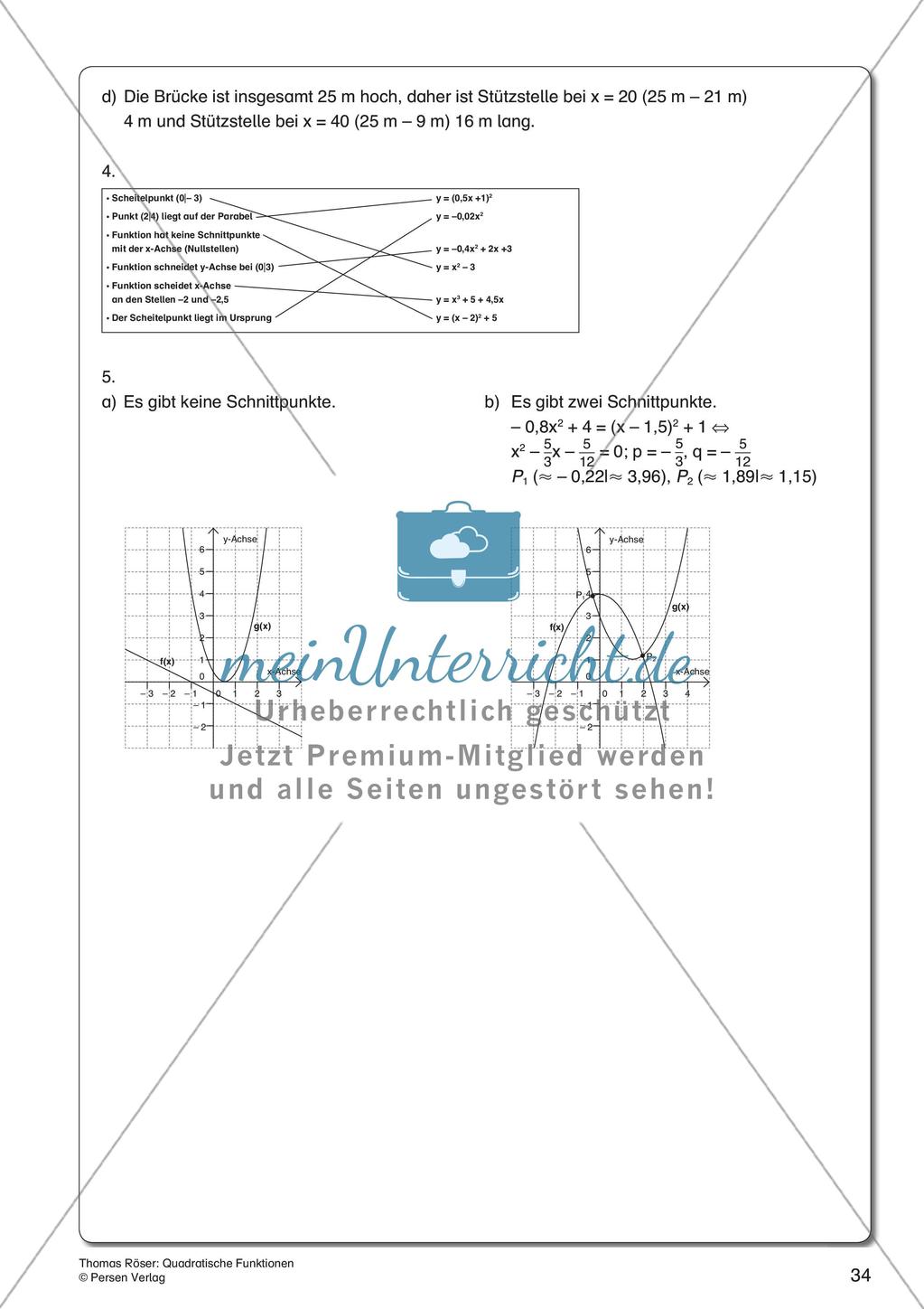 Quadratische Funktionen Preview 36