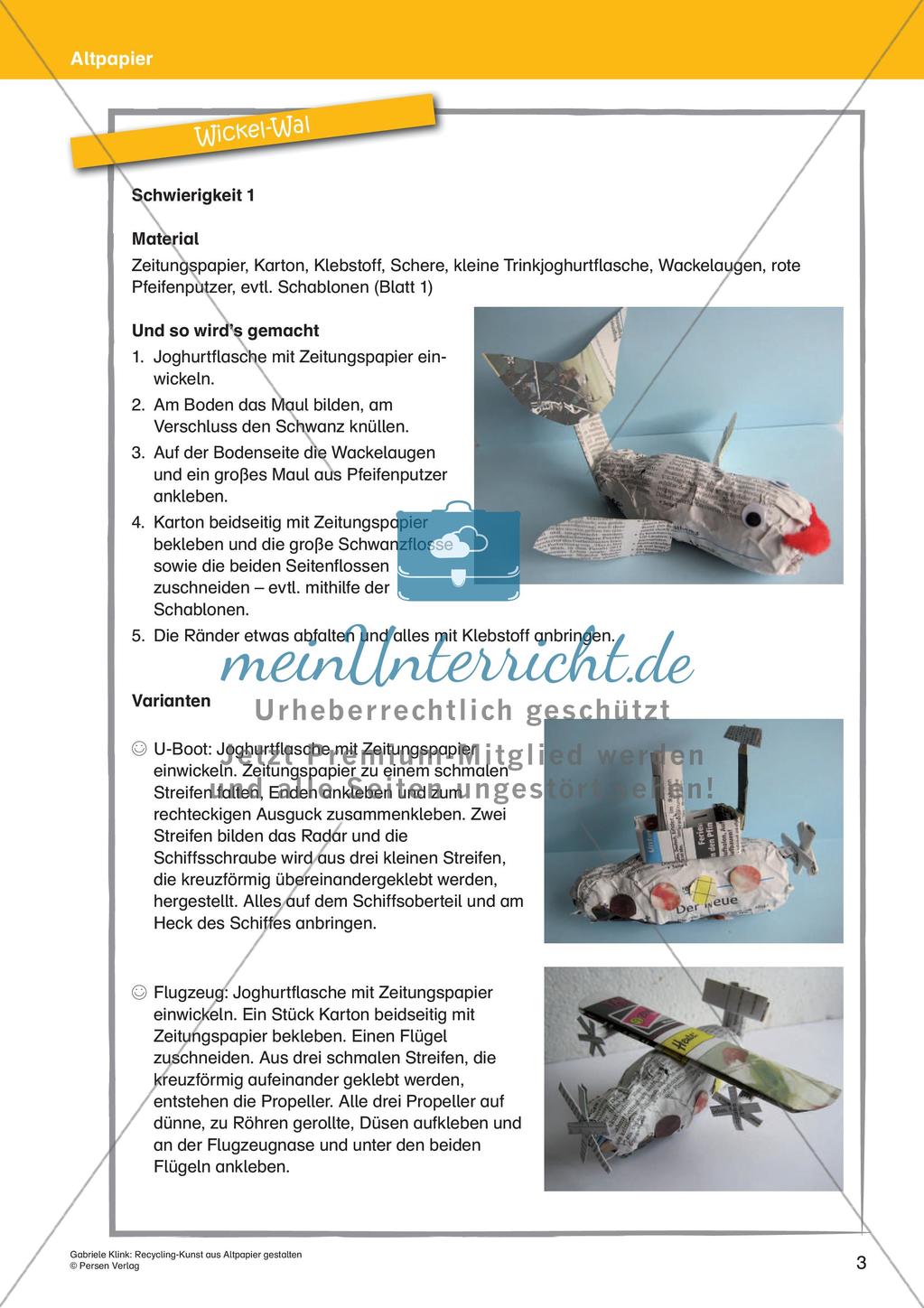 Recycling-Kunst: Gestaltung mit Altpapier Preview 5