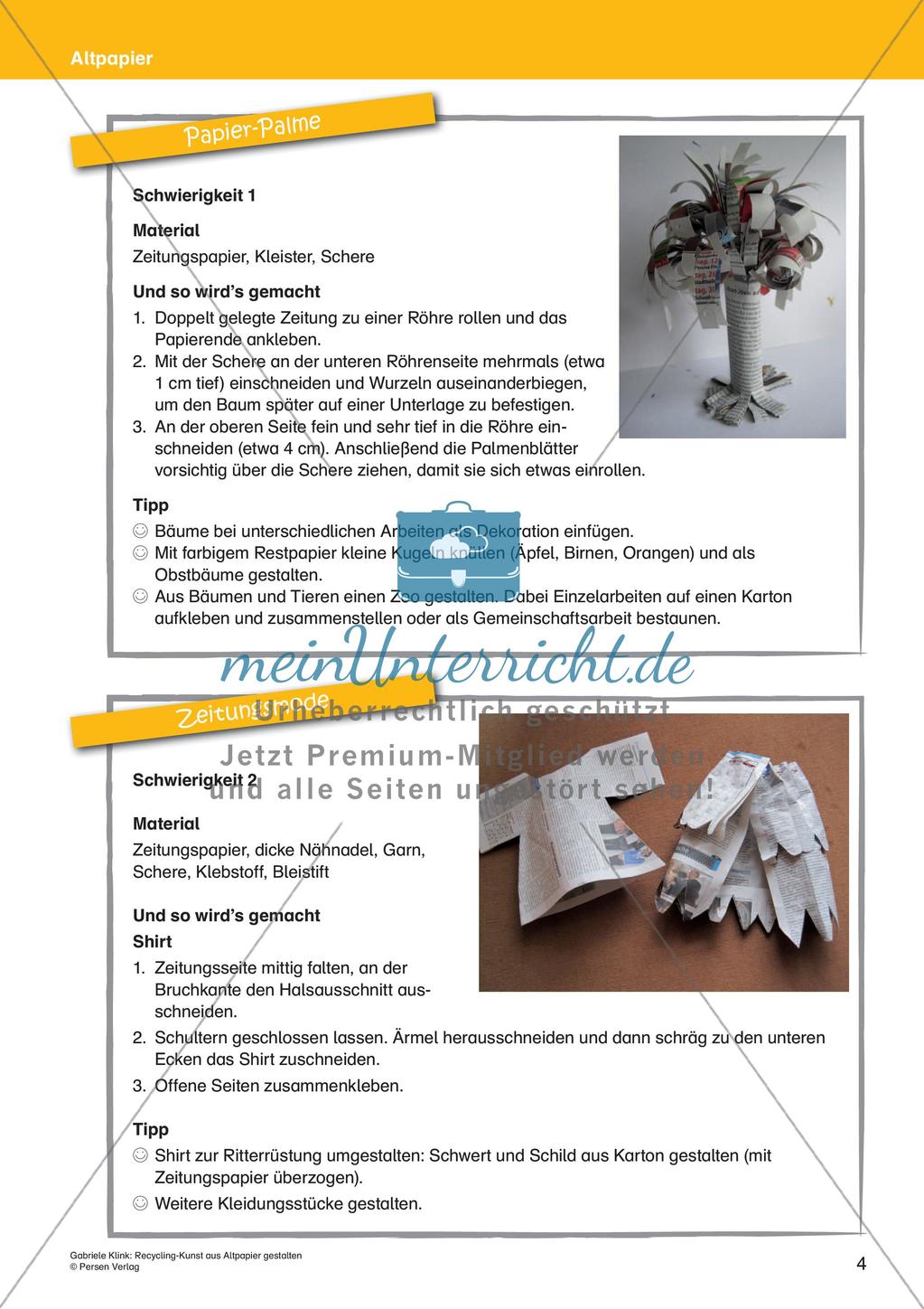 Recycling-Kunst: Gestaltung mit Altpapier Preview 6