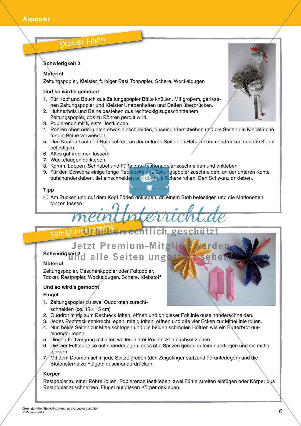 Recycling-Kunst: Gestaltung mit Altpapier Preview 8