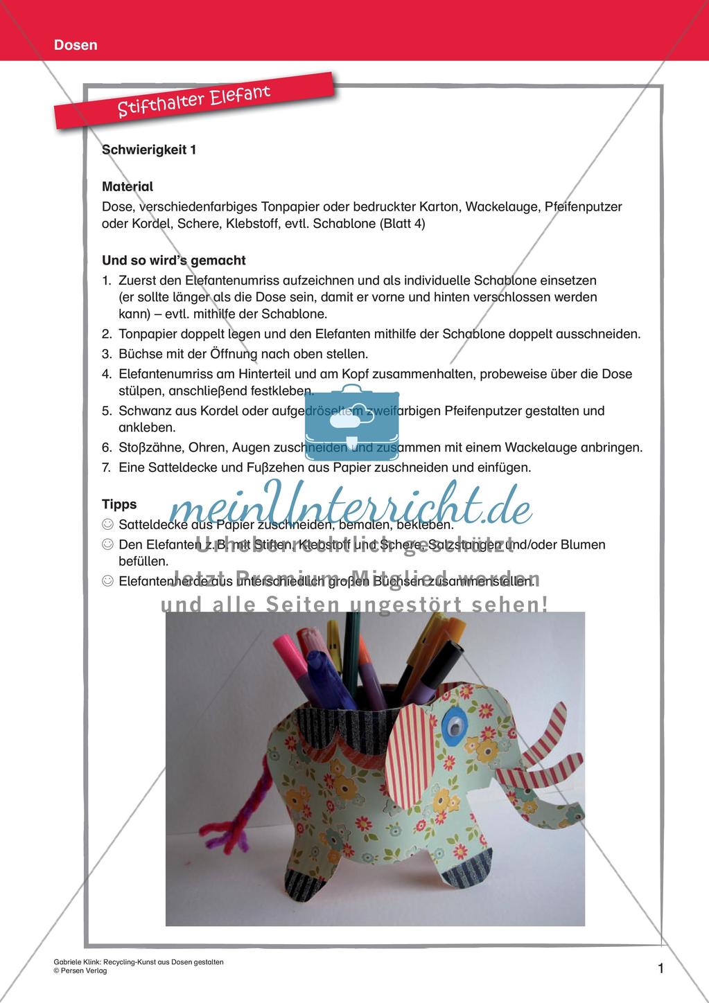 Recycling-Kunst: Gestaltung mit Dosen Preview 3