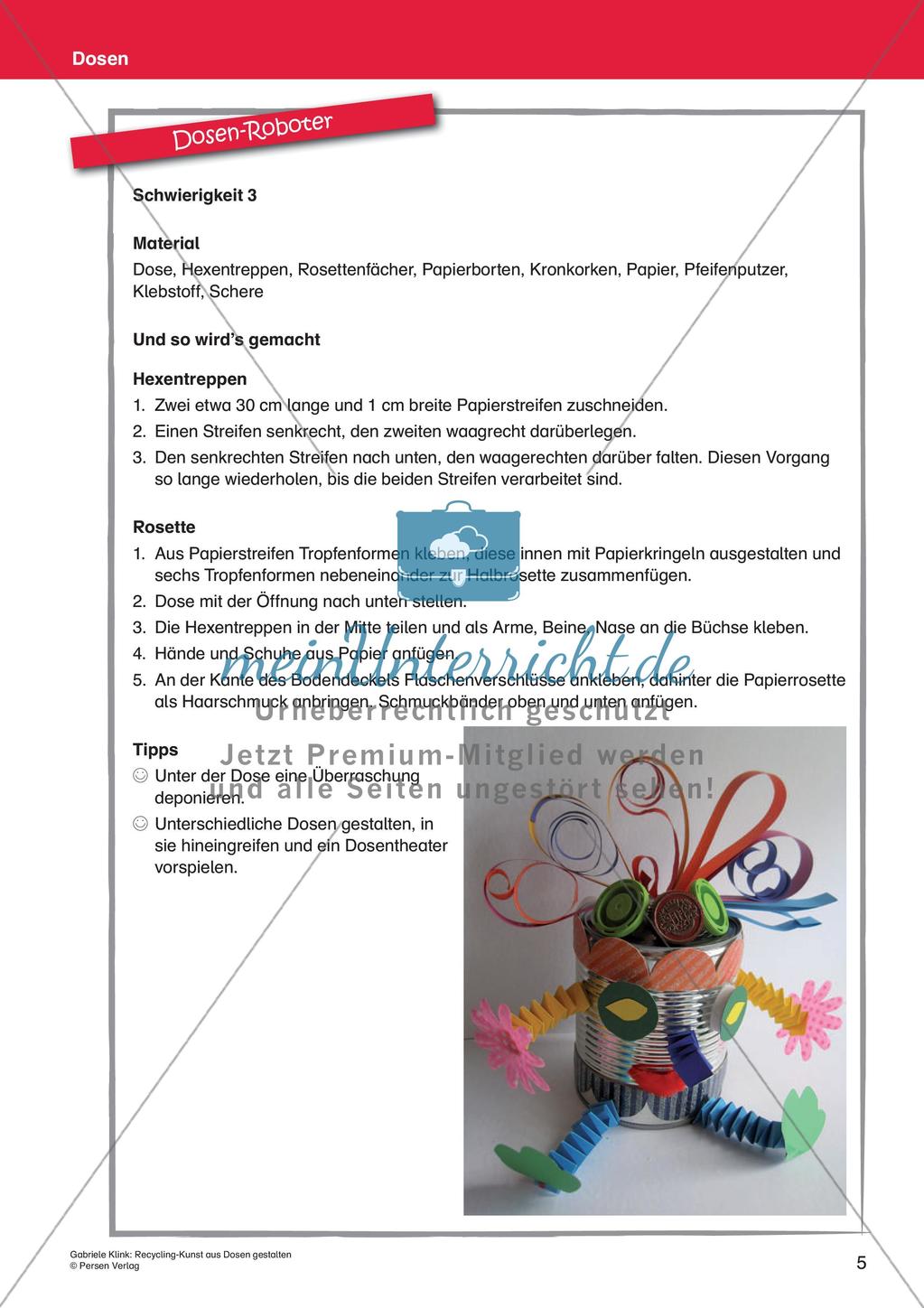 Recycling-Kunst: Gestaltung mit Dosen Preview 7
