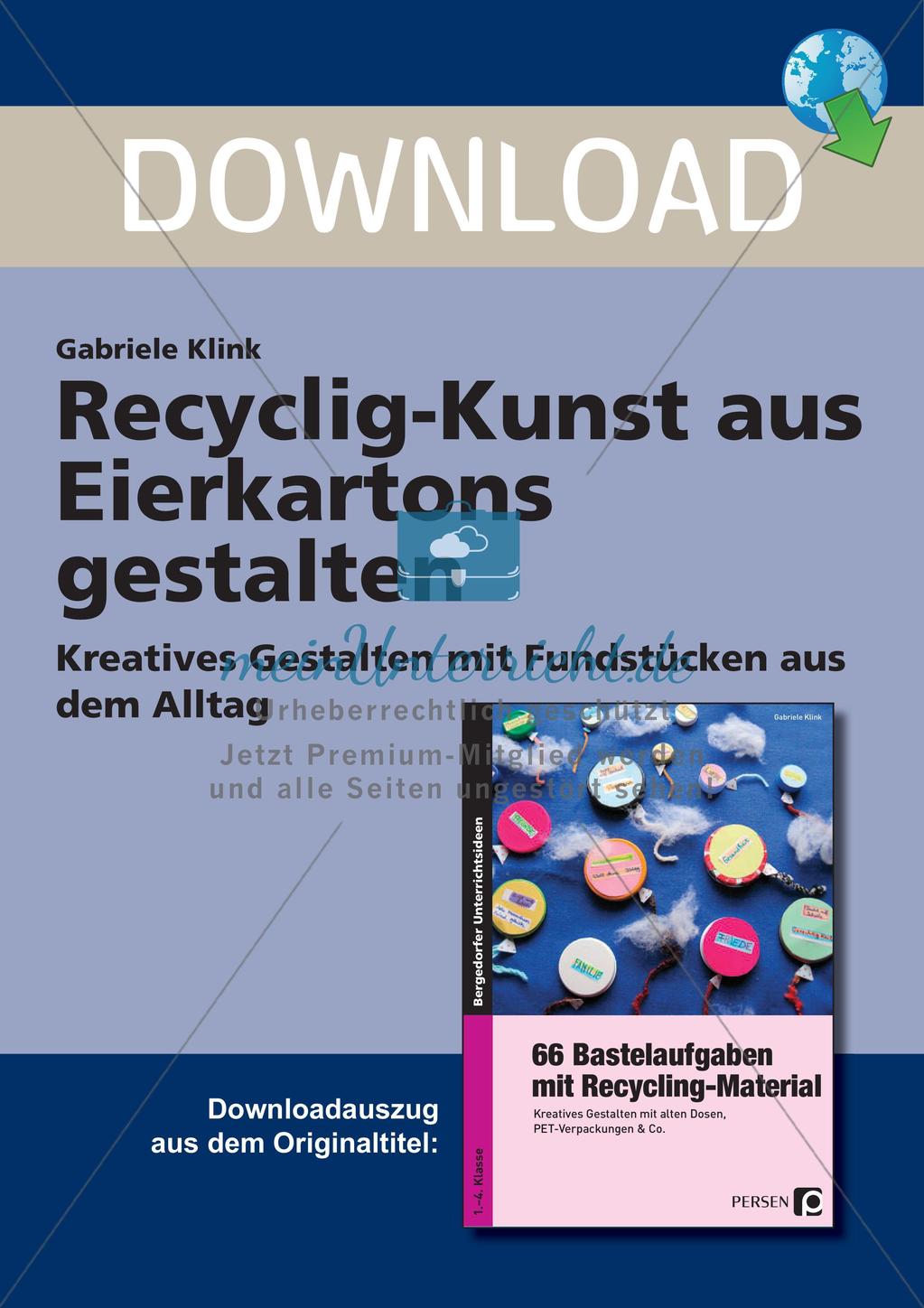 Recycling-Kunst: Gestaltung mit Eierkartons Preview 1
