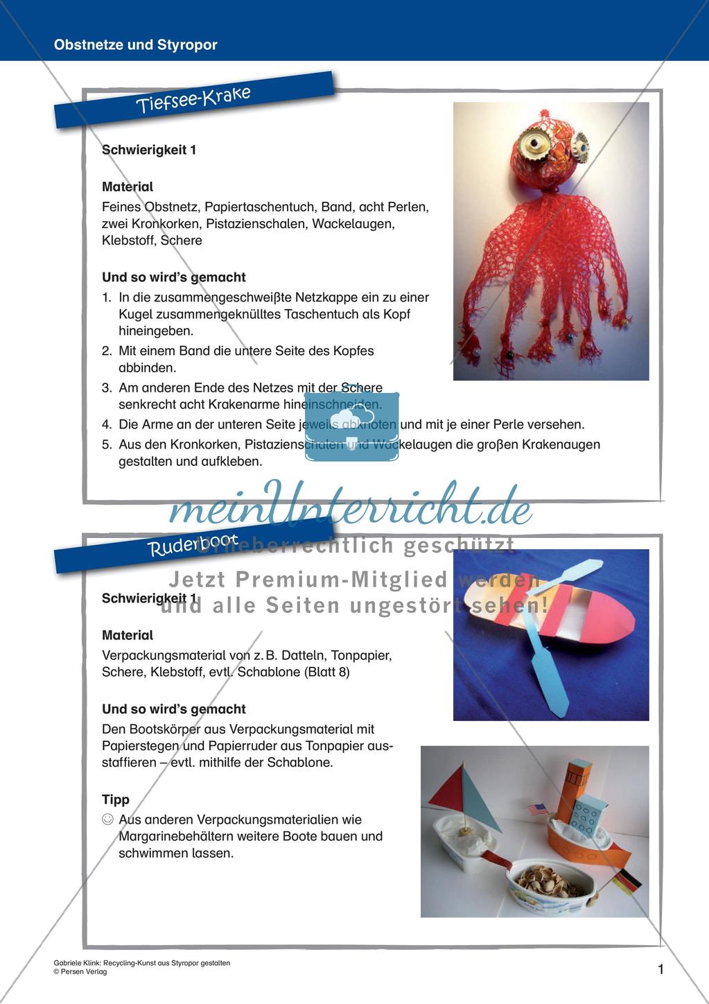 Recycling-Kunst: Gestaltung mit Styropor Preview 3