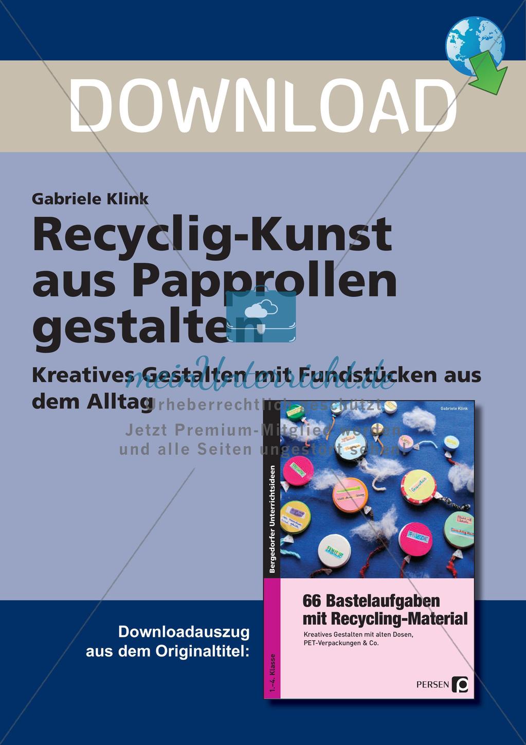 Recycling-Kunst: Gestaltung mit Papprollen Preview 1