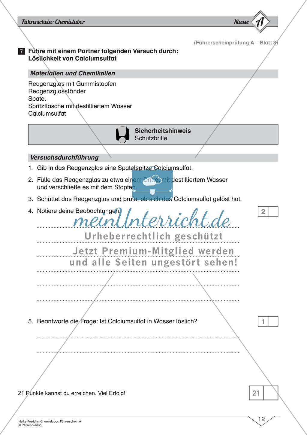 Chemielabor: Führerschein Grundwissen einfaches Niveau Preview 14