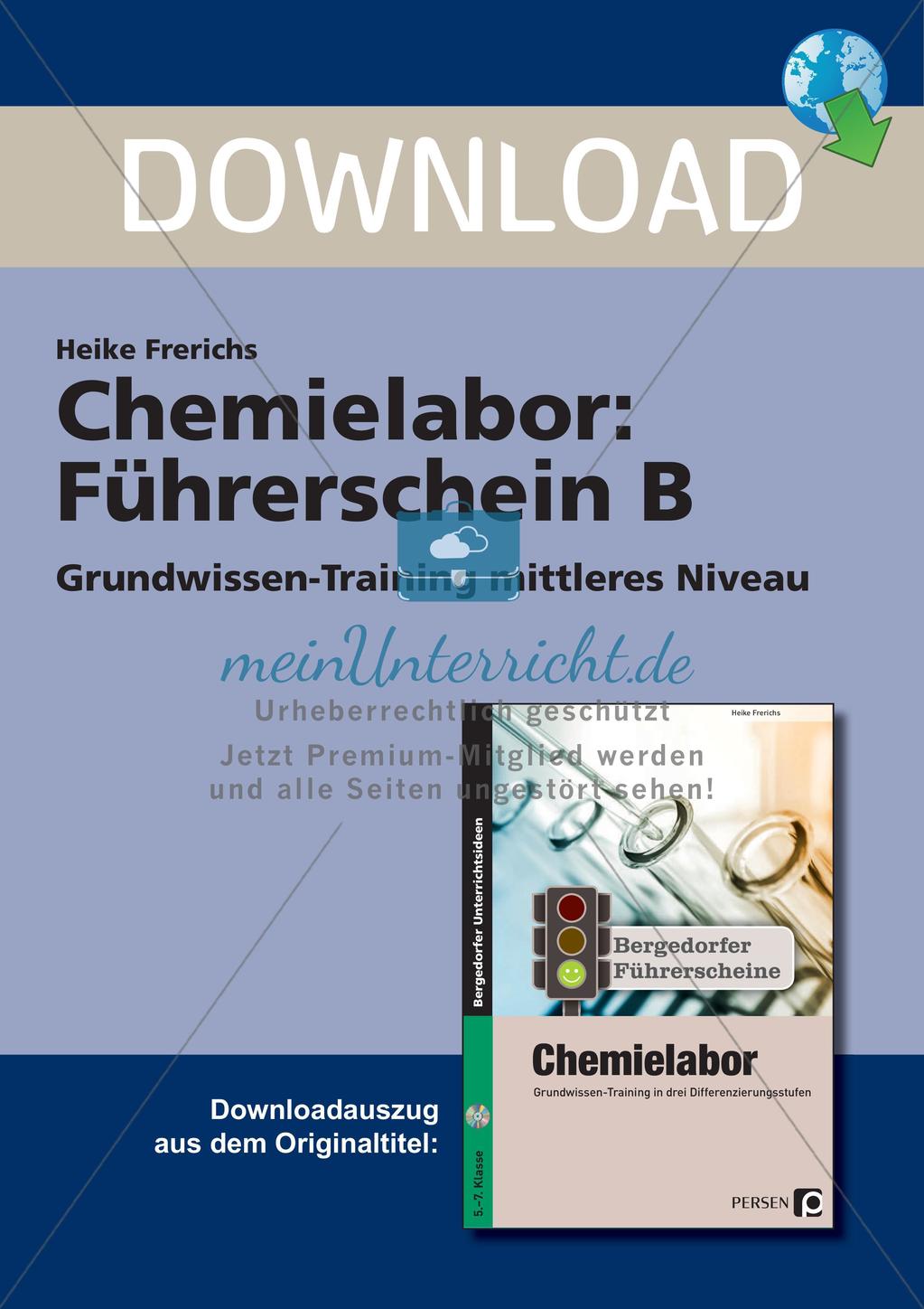 Chemielabor: Führerschein Grundwissen mittleres Niveau Preview 1