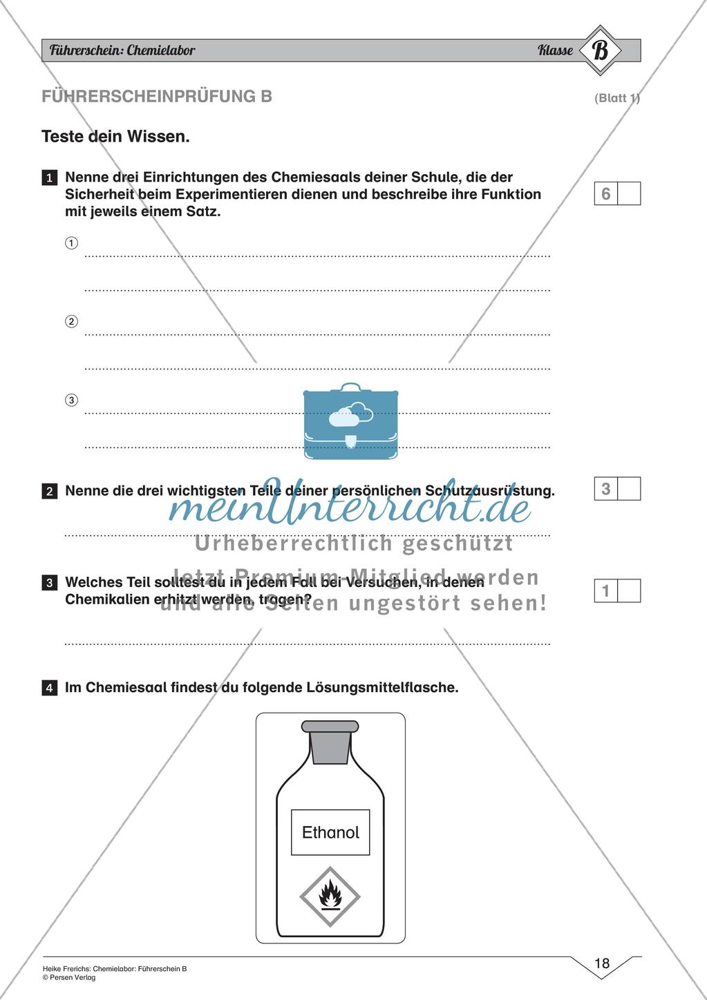 Chemielabor: Führerschein Grundwissen mittleres Niveau Preview 20