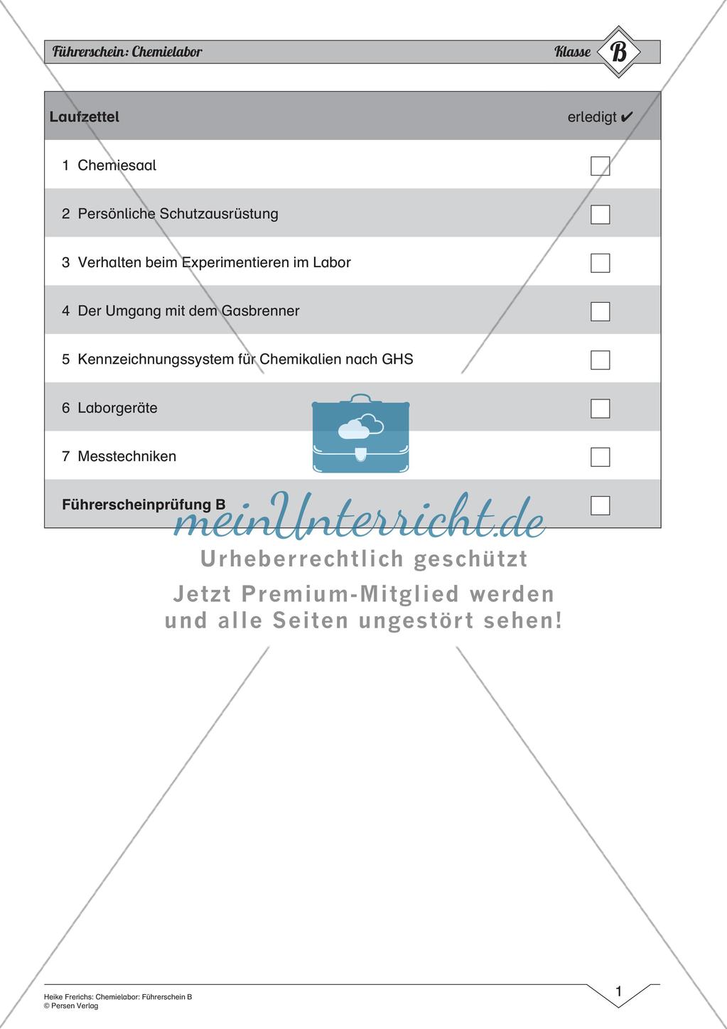 Chemielabor: Führerschein Grundwissen mittleres Niveau Preview 3