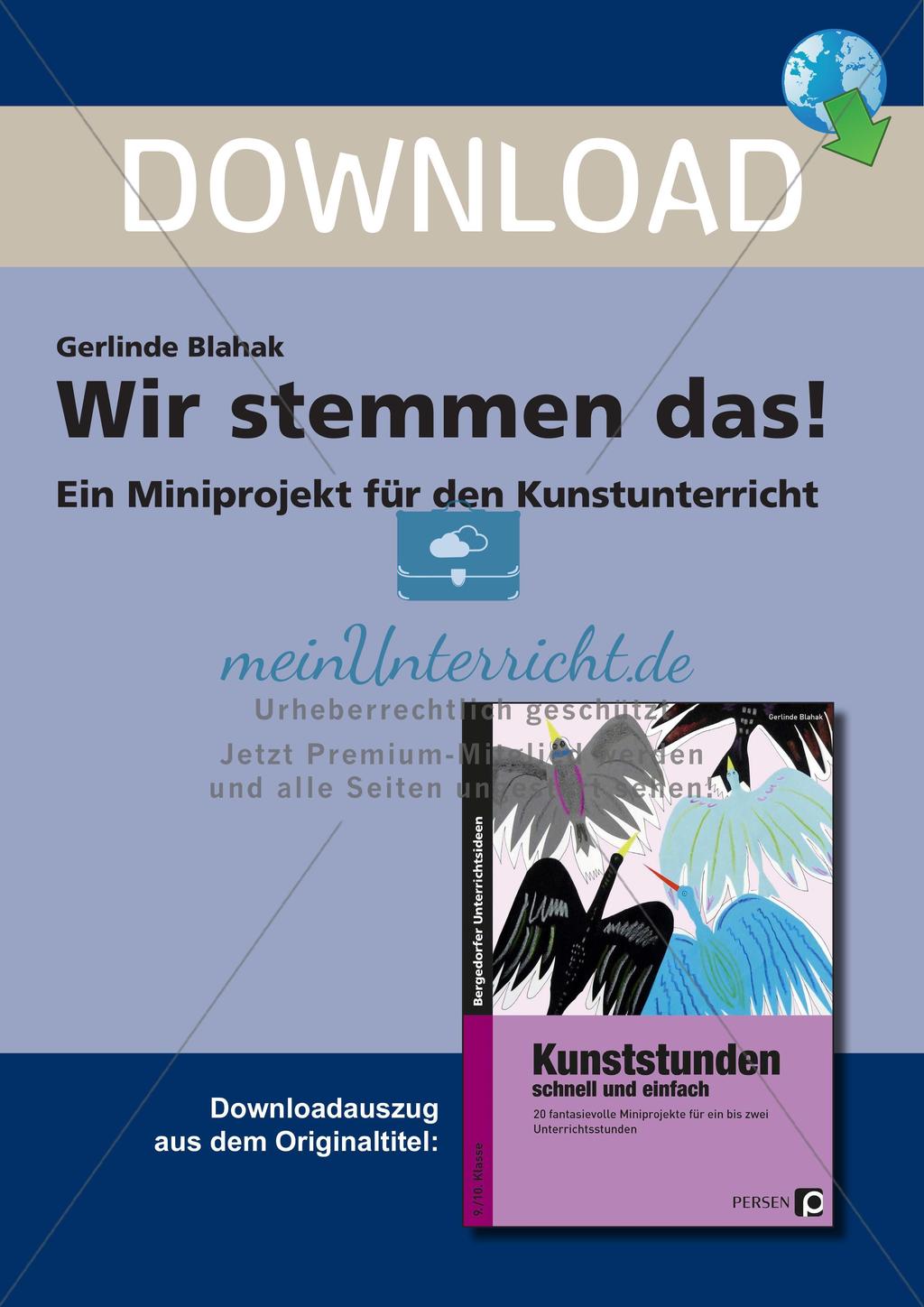 Künstlerische Miniprojekte: Geometrie-Collage Preview 1